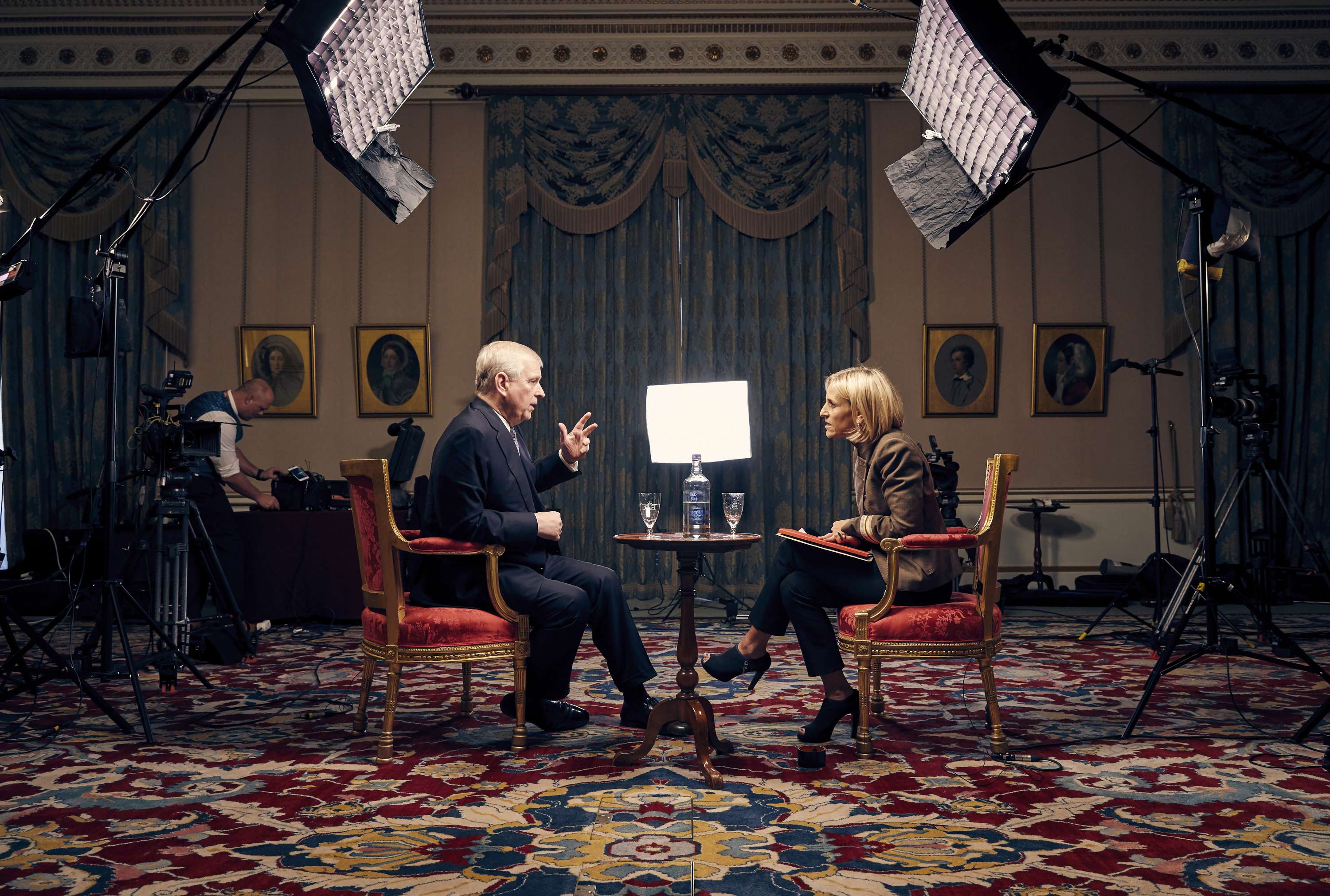 The Newsnight/Prince Andrew Interview for the BBC. by Mark Harrison