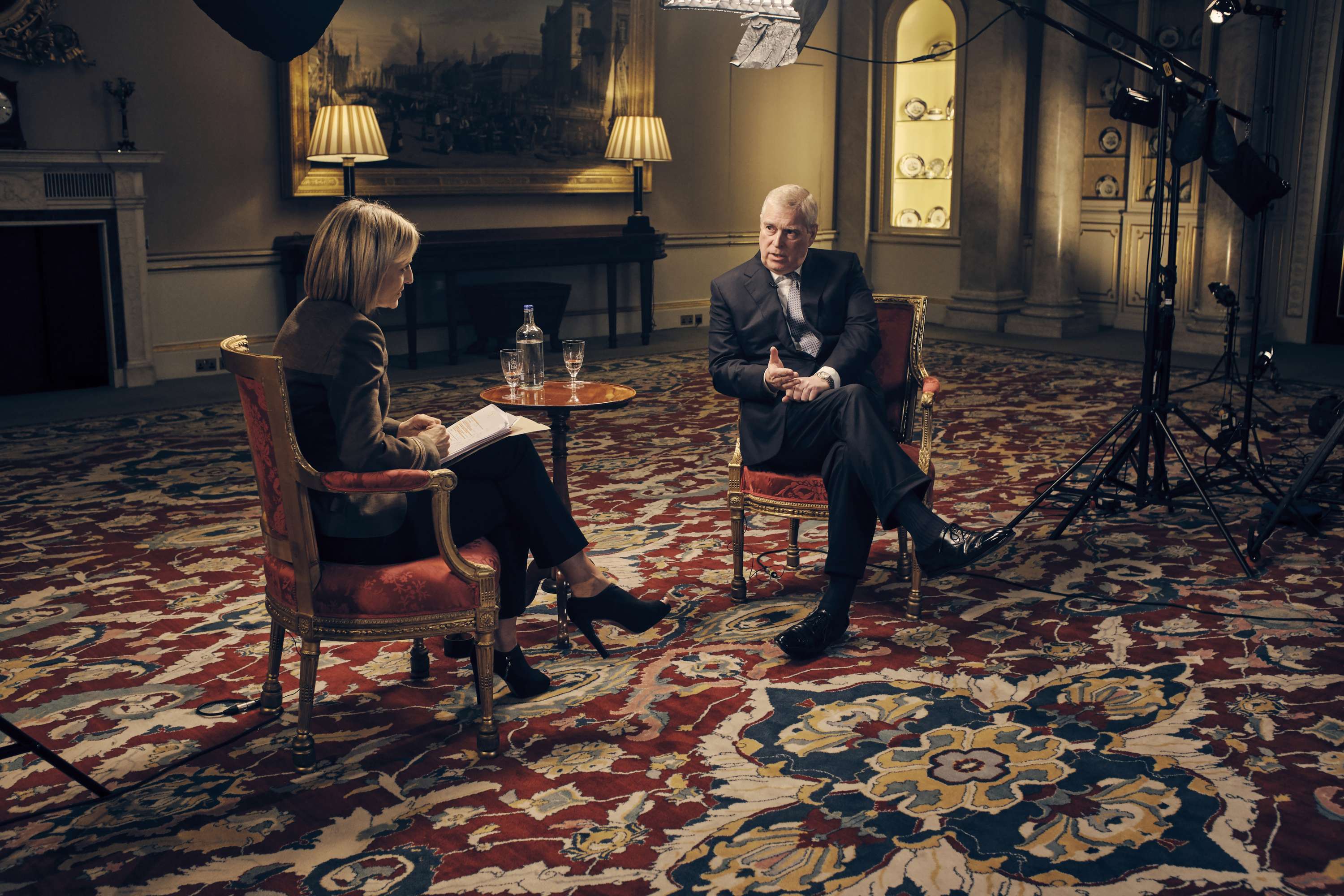 The Newsnight/Prince Andrew Interview for the BBC. by Mark Harrison