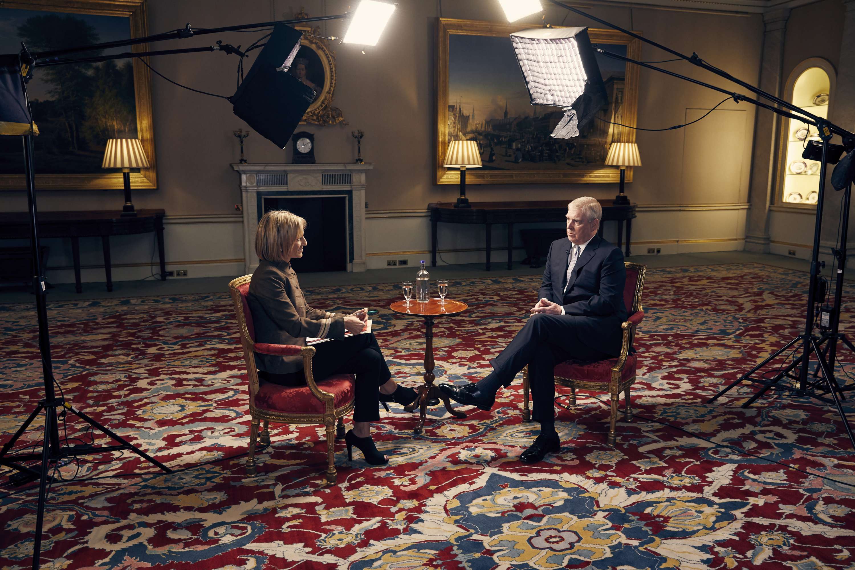 The Newsnight/Prince Andrew Interview for the BBC. by Mark Harrison