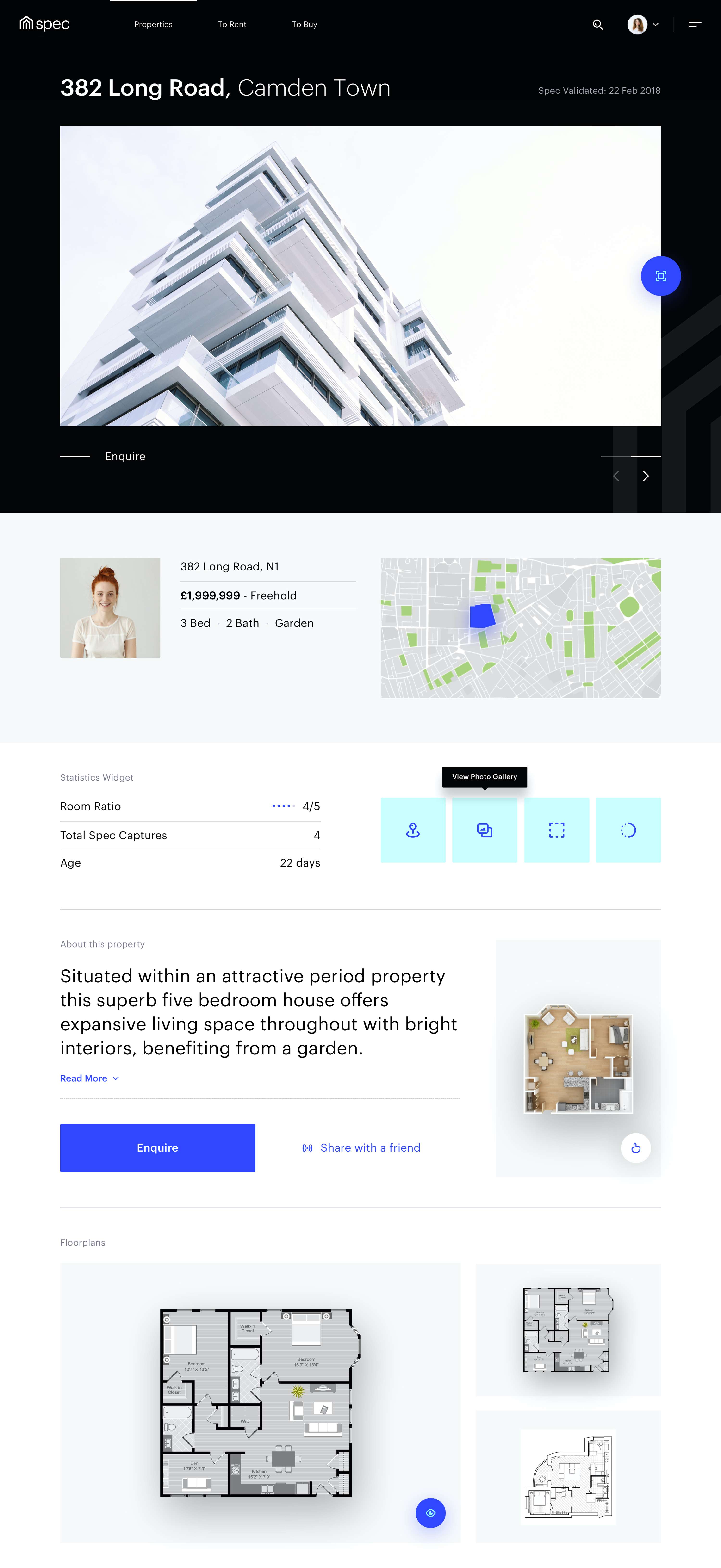 Guiding interface and experience design for Spec by Filip Justić