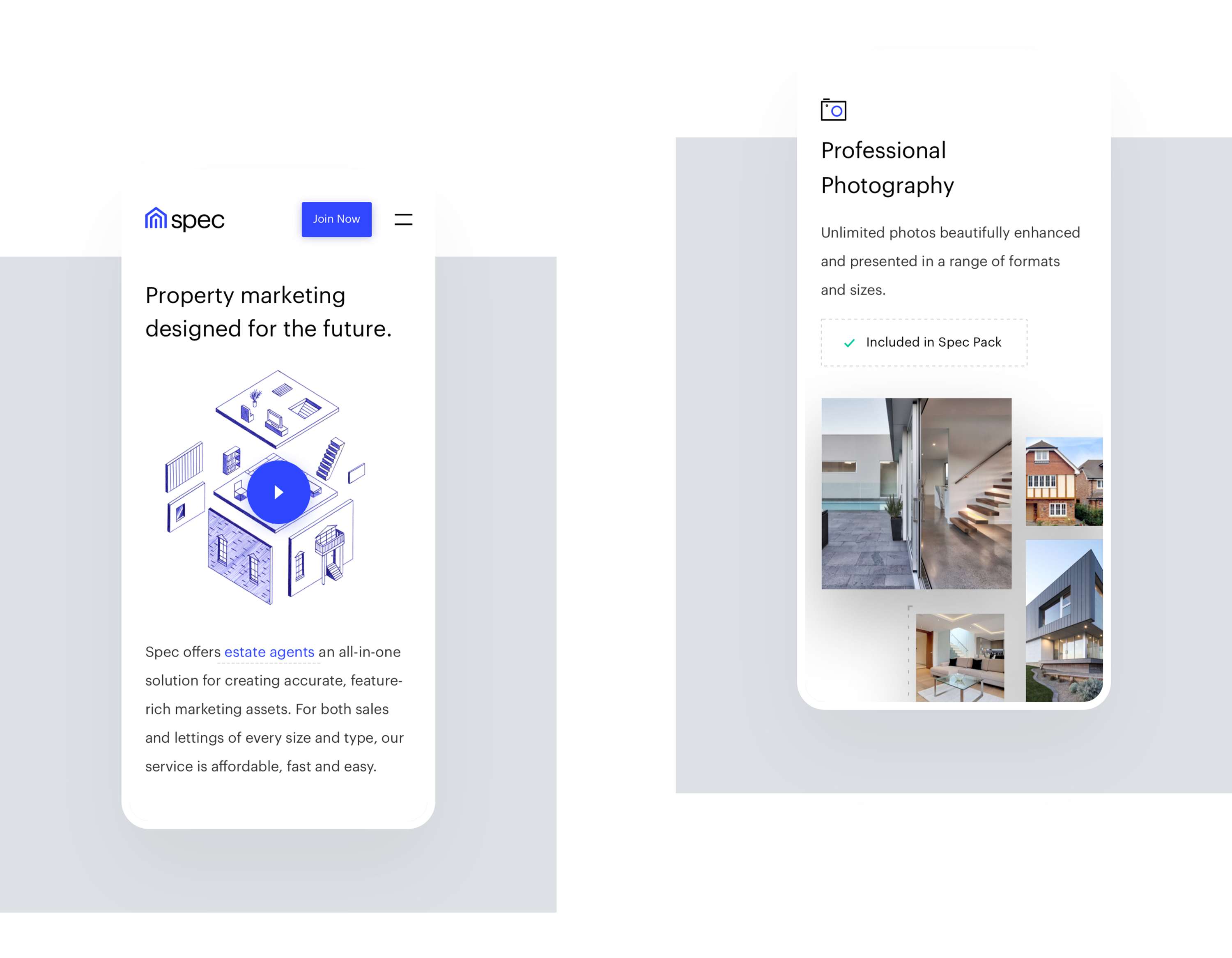 Guiding interface and experience design for Spec by Filip Justić