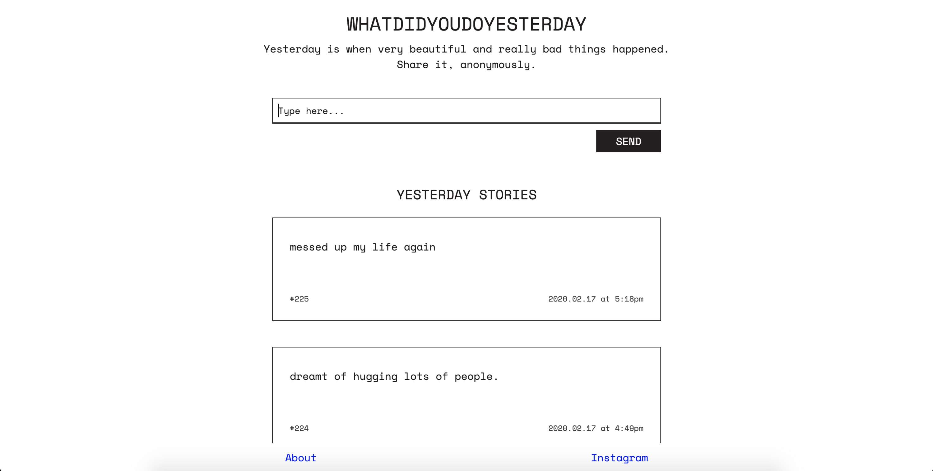 What Did You Do Yesterday by Stefano Imparato