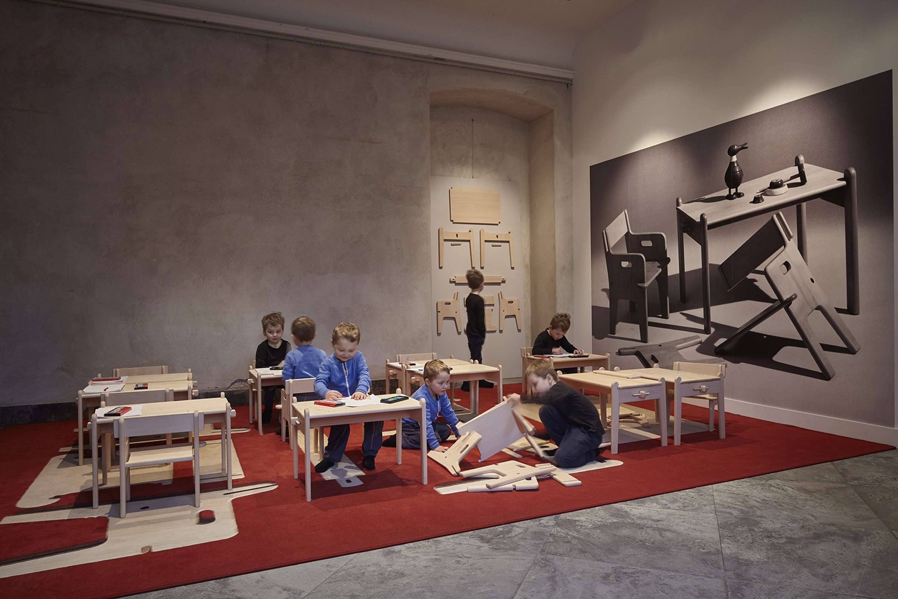 Re-enact Scandinavian values through design in the exhibition space by Julia Gros