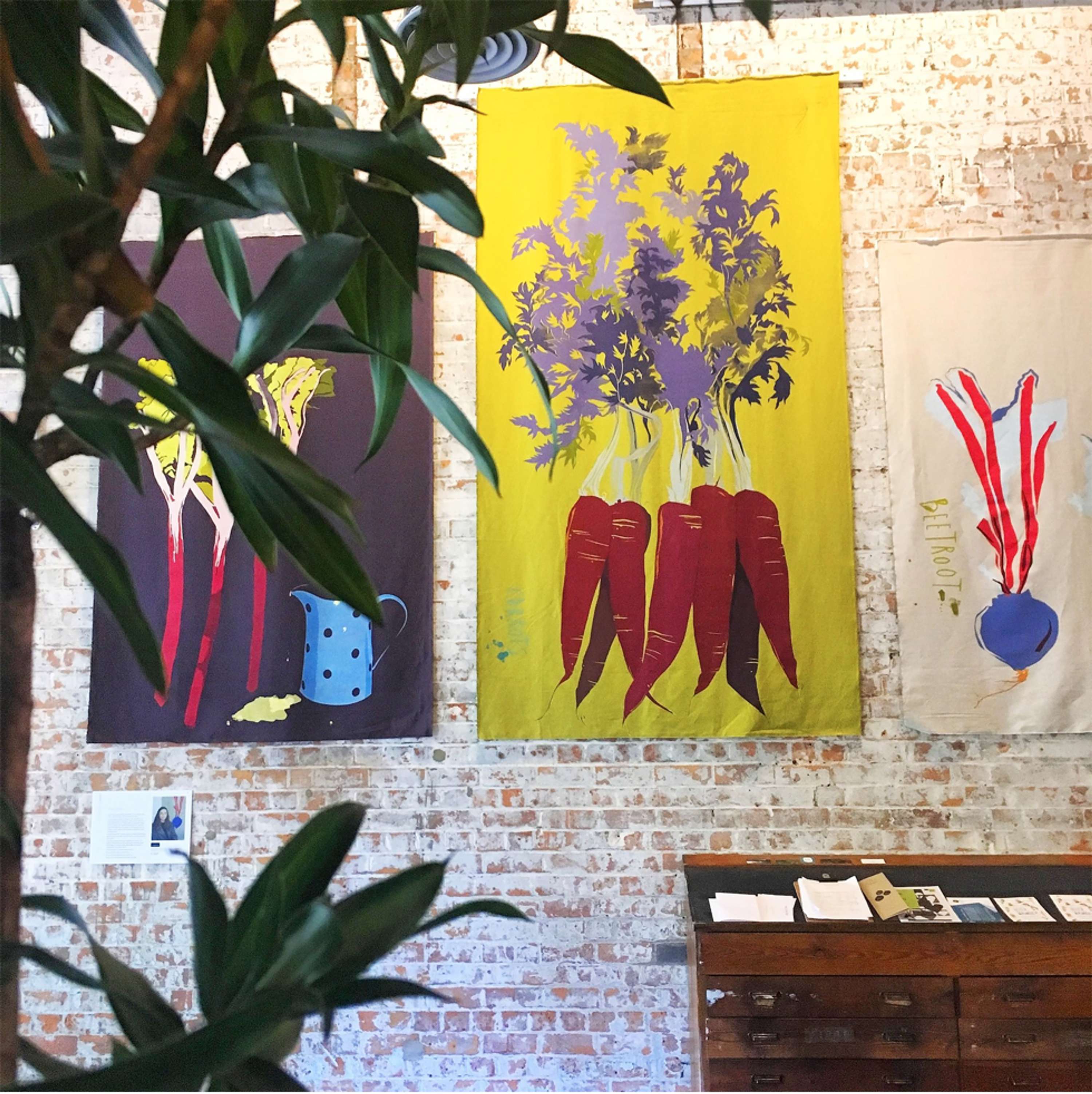 Chloe and Annie, Screenprint Studio by Annie James