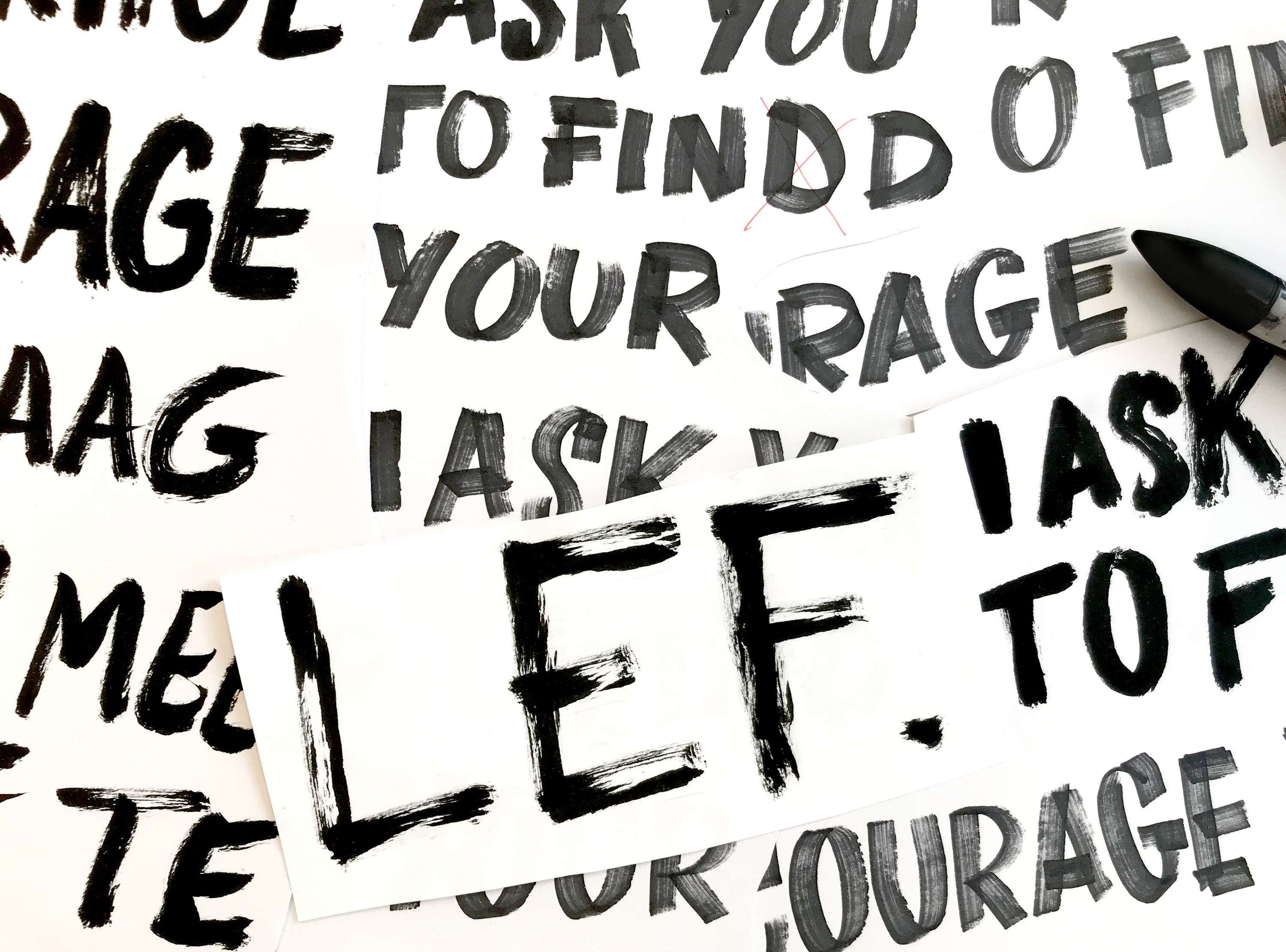 "I ask you to find your Courage" by Kevin Rooi