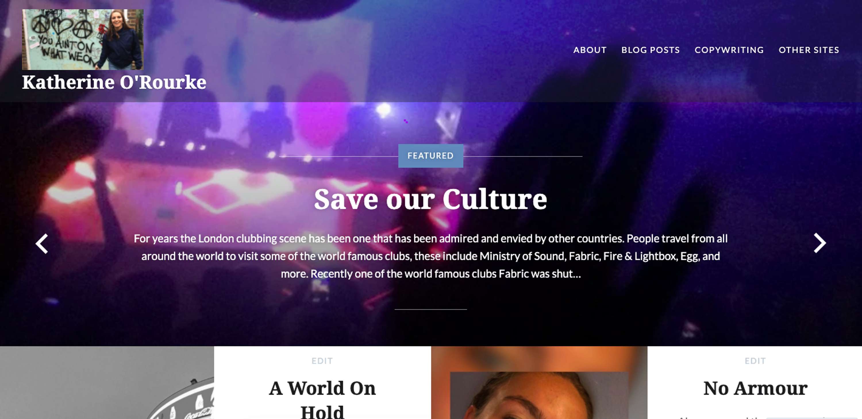 Portfolio by Katherine O'Rourke