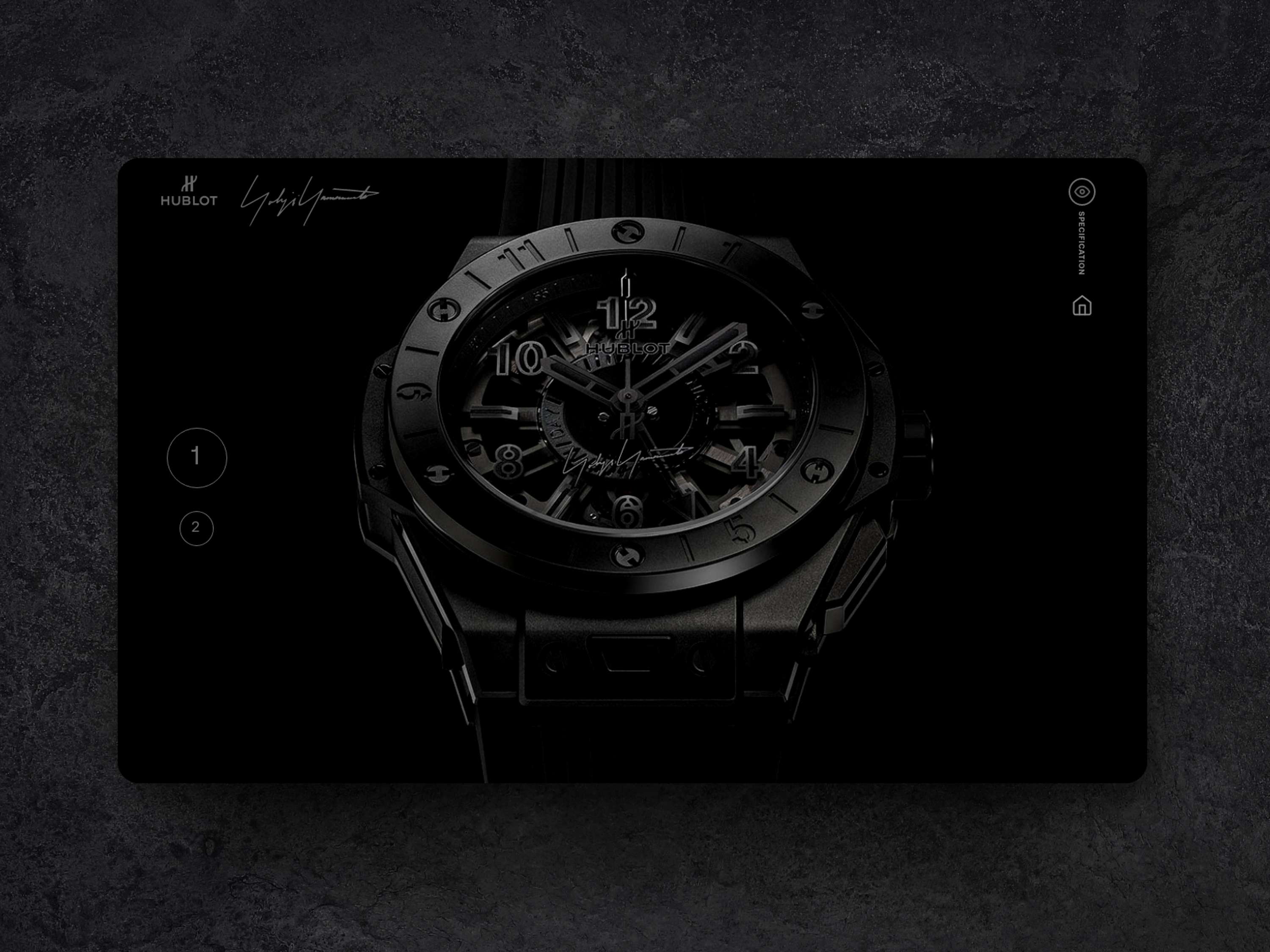 Dark Theme Wrist Watch Web UI by Emmanuel Ogabi