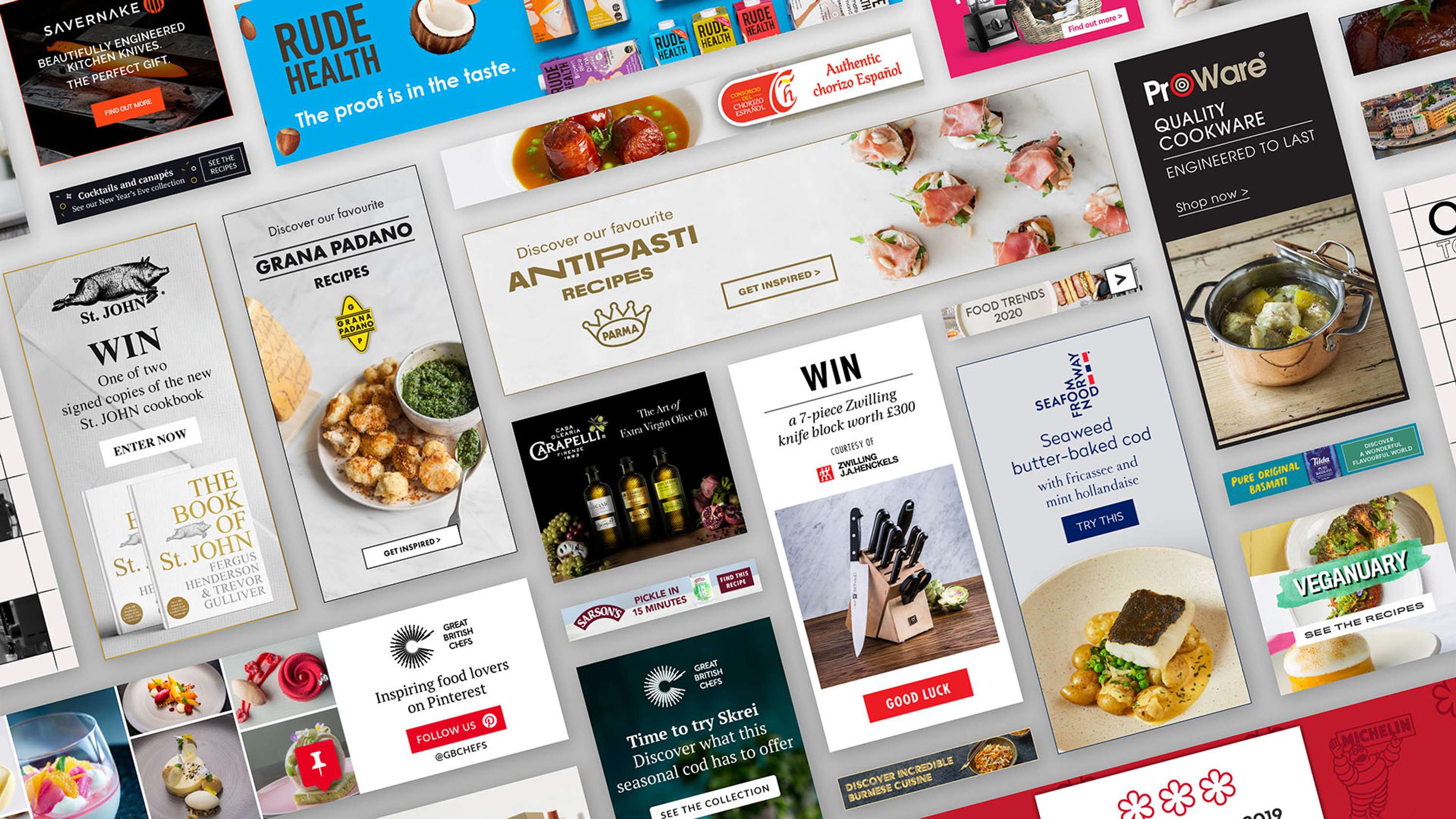 Great British Chefs website design by Sam Janzen