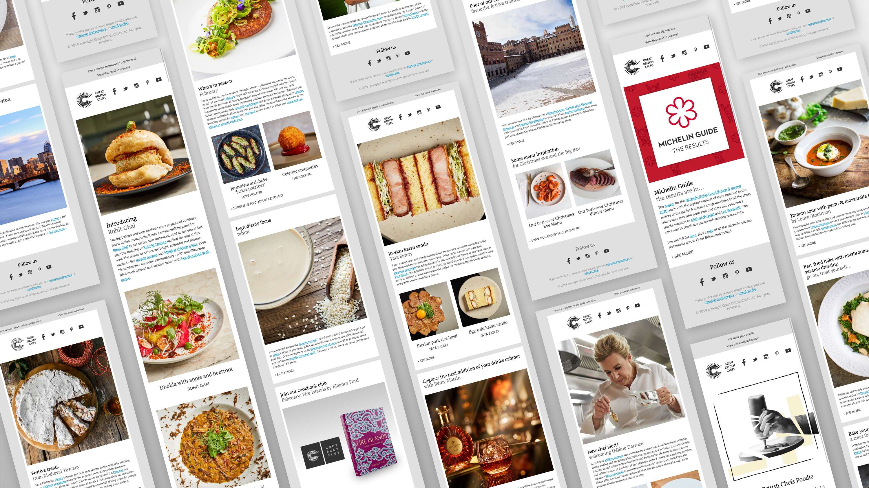 Great British Chefs website design by Sam Janzen
