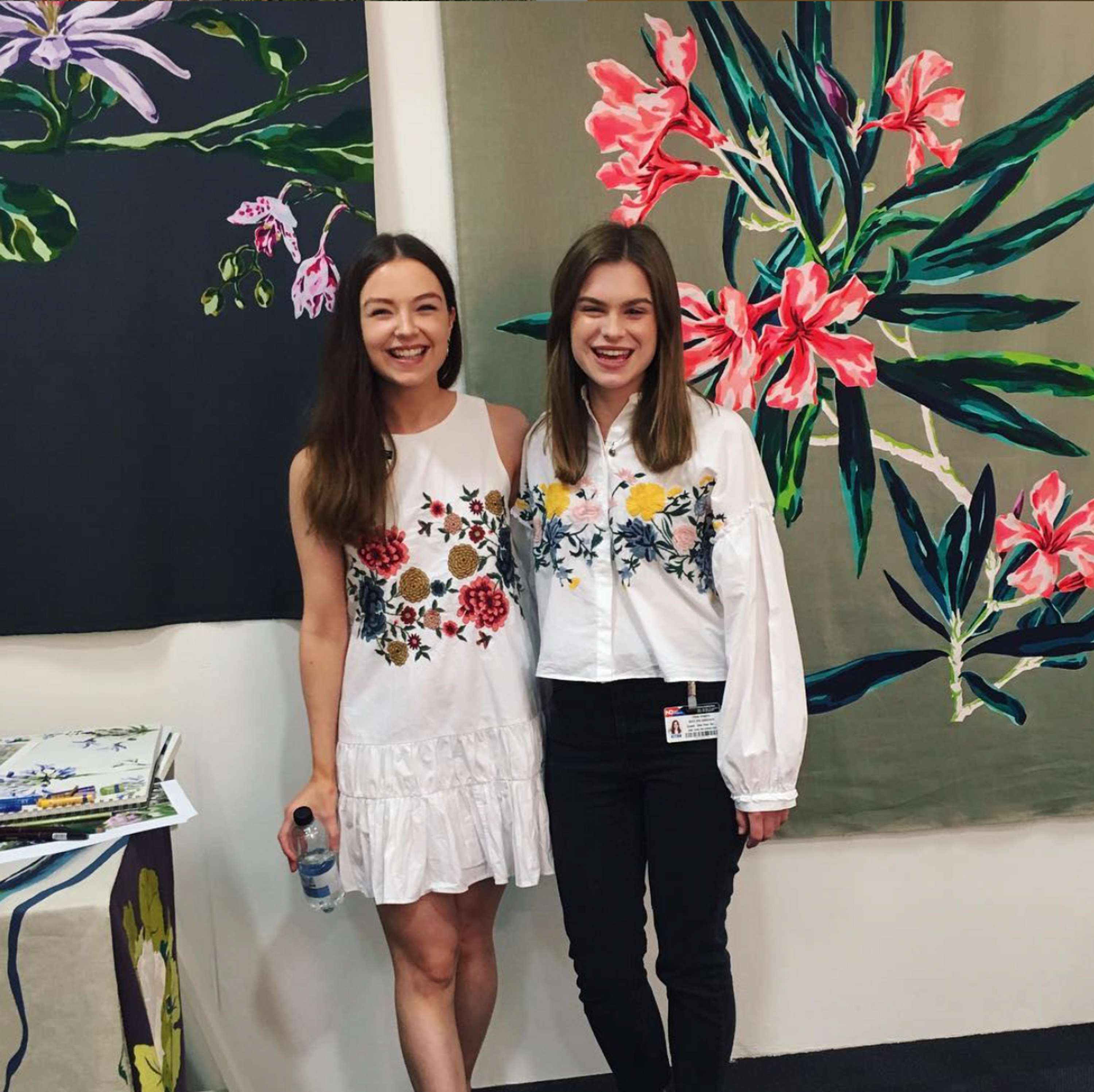 Chloe and Annie, Screenprint Studio by Annie James
