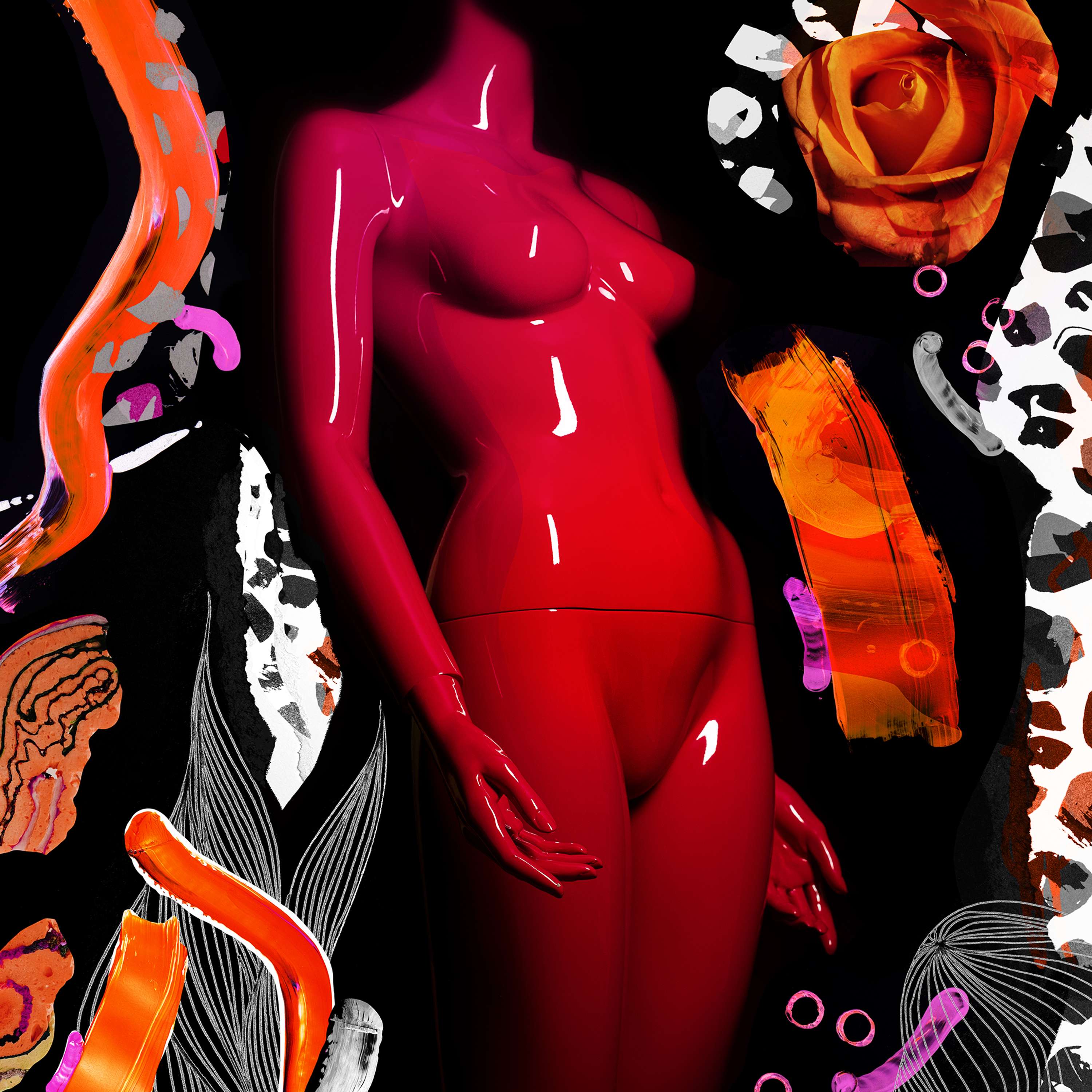 COLLAGE / red triptych by Joanna Kata