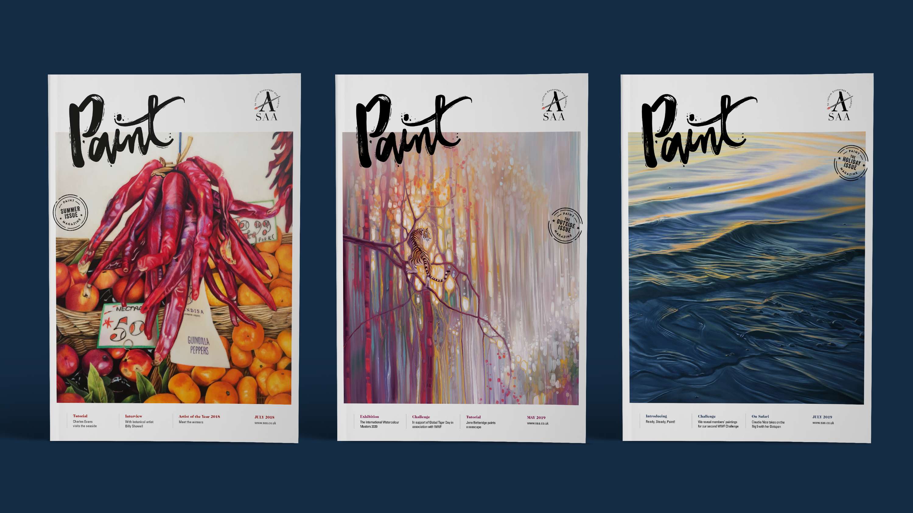 Paint Magazine branding & editorial design by Tom Bradley
