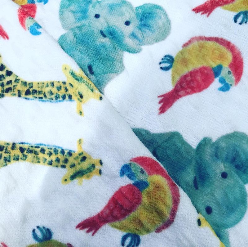 Tropical Muslin Blanket by Helena Robinson