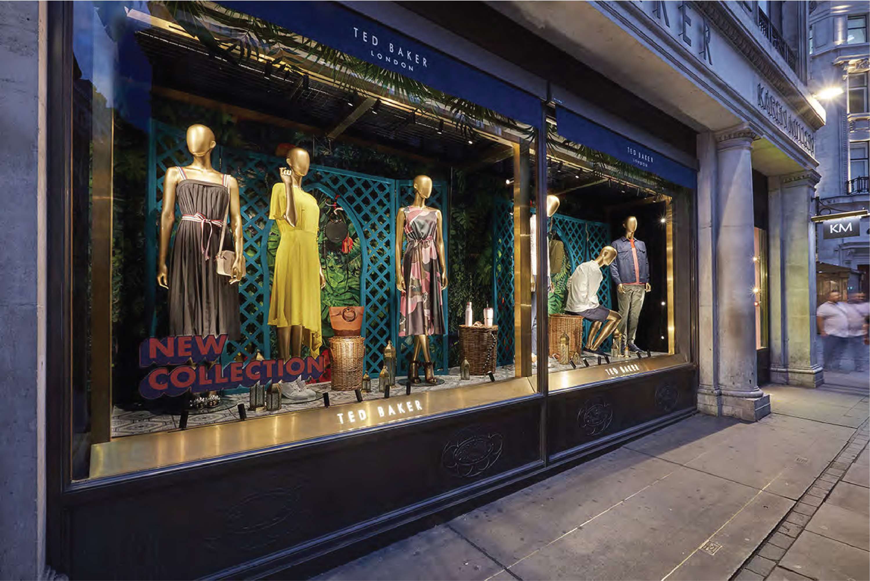 Ted Baker Summer19 Window Display by Sarah Addie