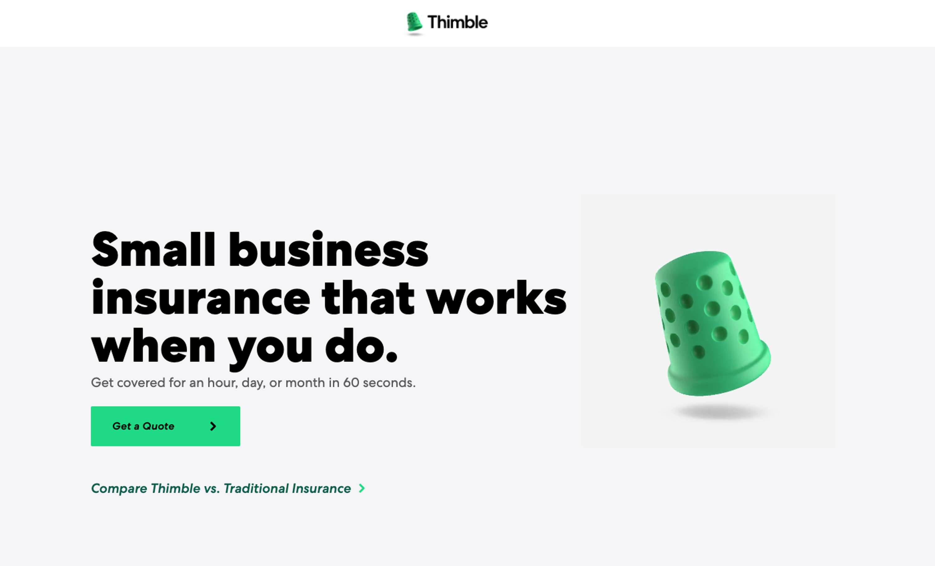Thimble naming by Mike Reed