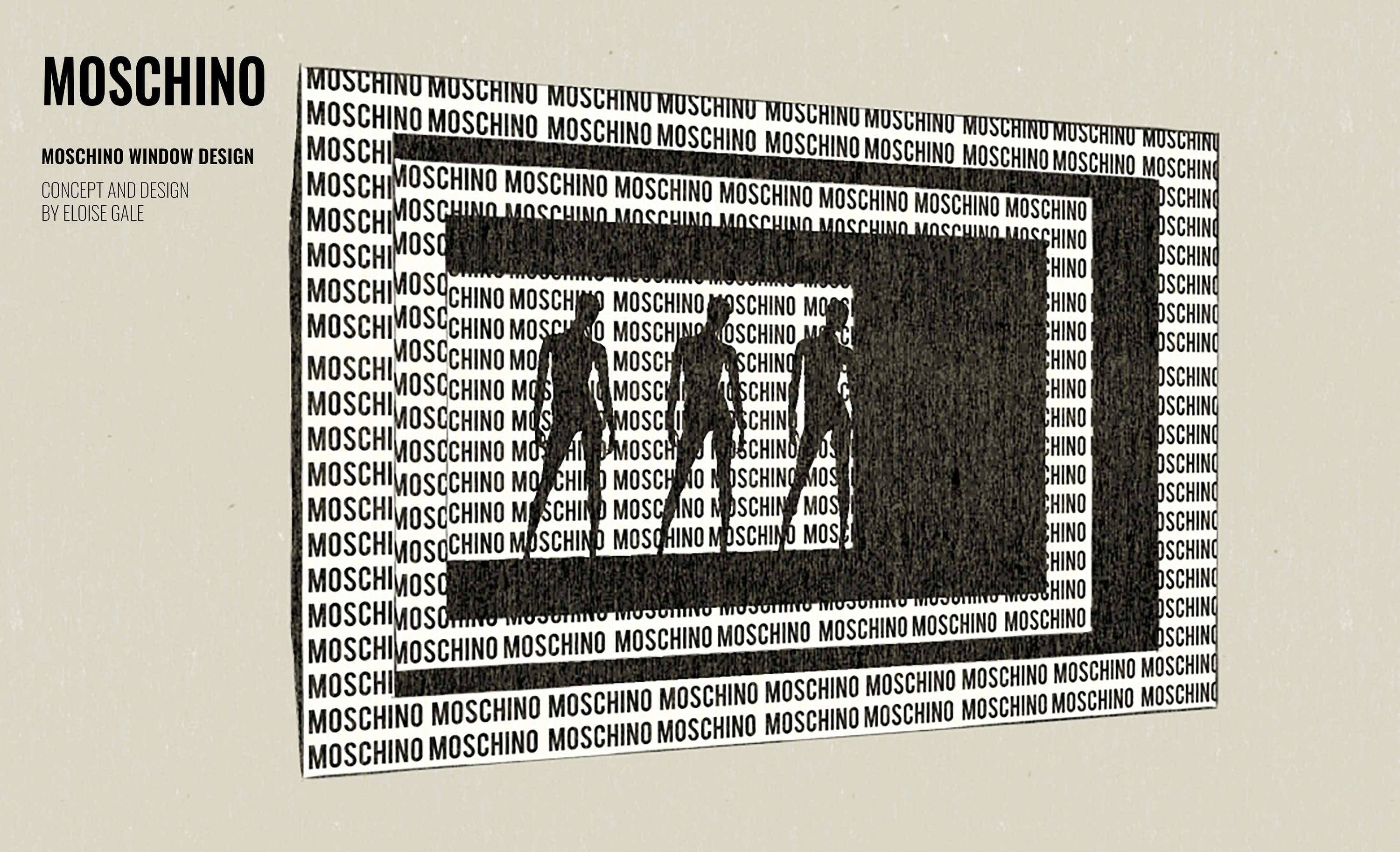 Moschino Visual Merchandising Conceptual Project by Eloise Gale