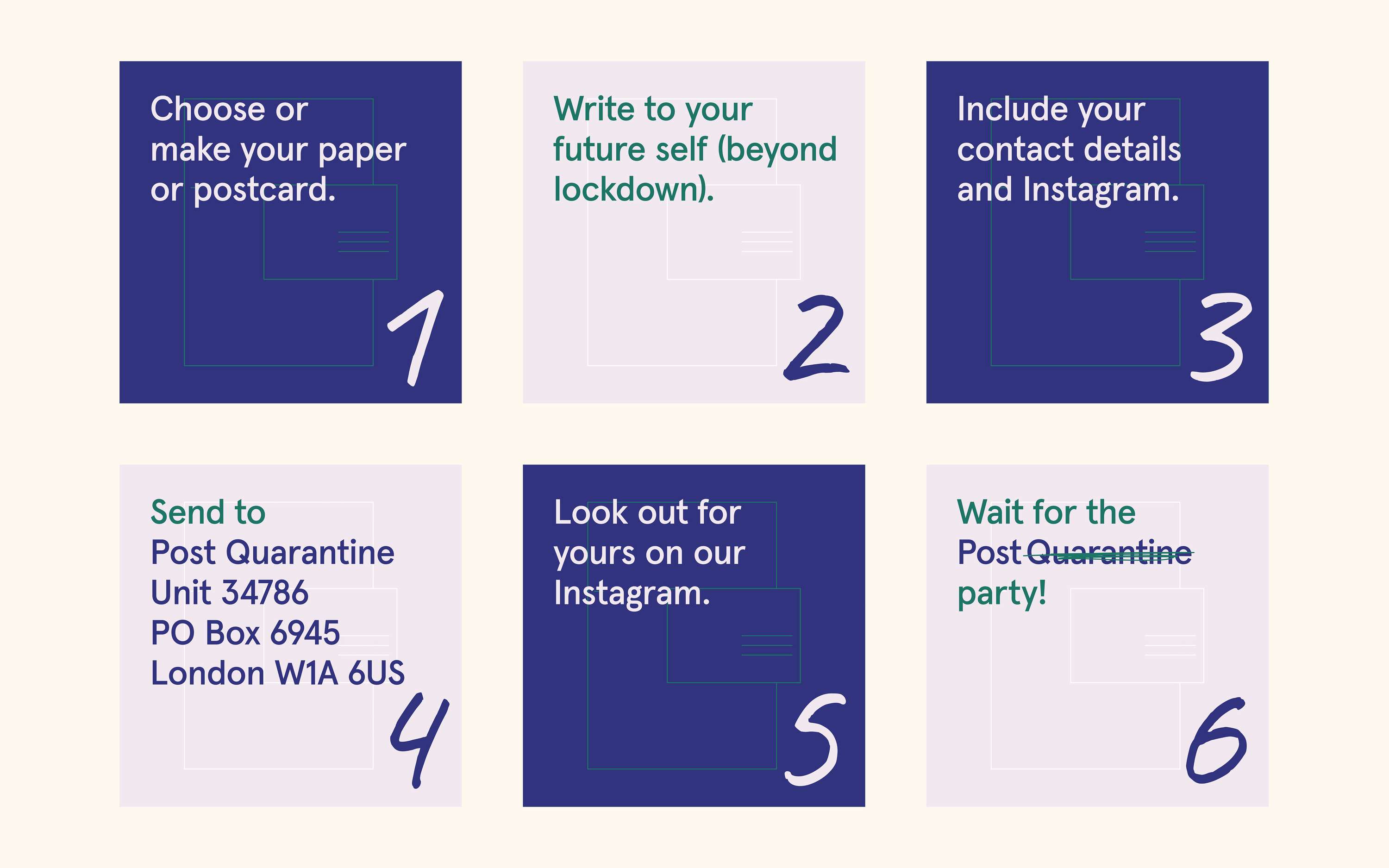 Post Quarantine — Identity design by Em Williams