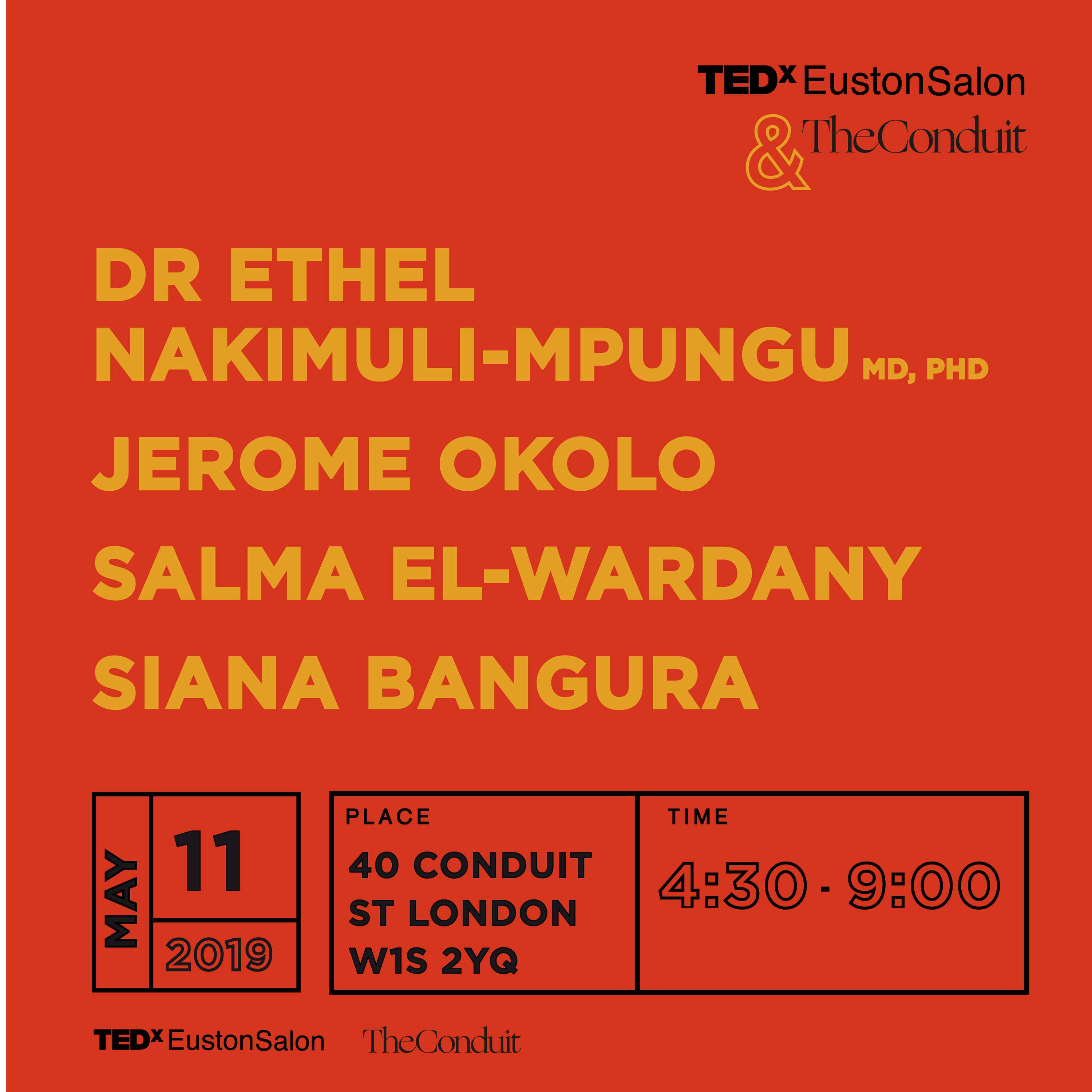 TEDxEuston Graphics by Tola Ojuolape