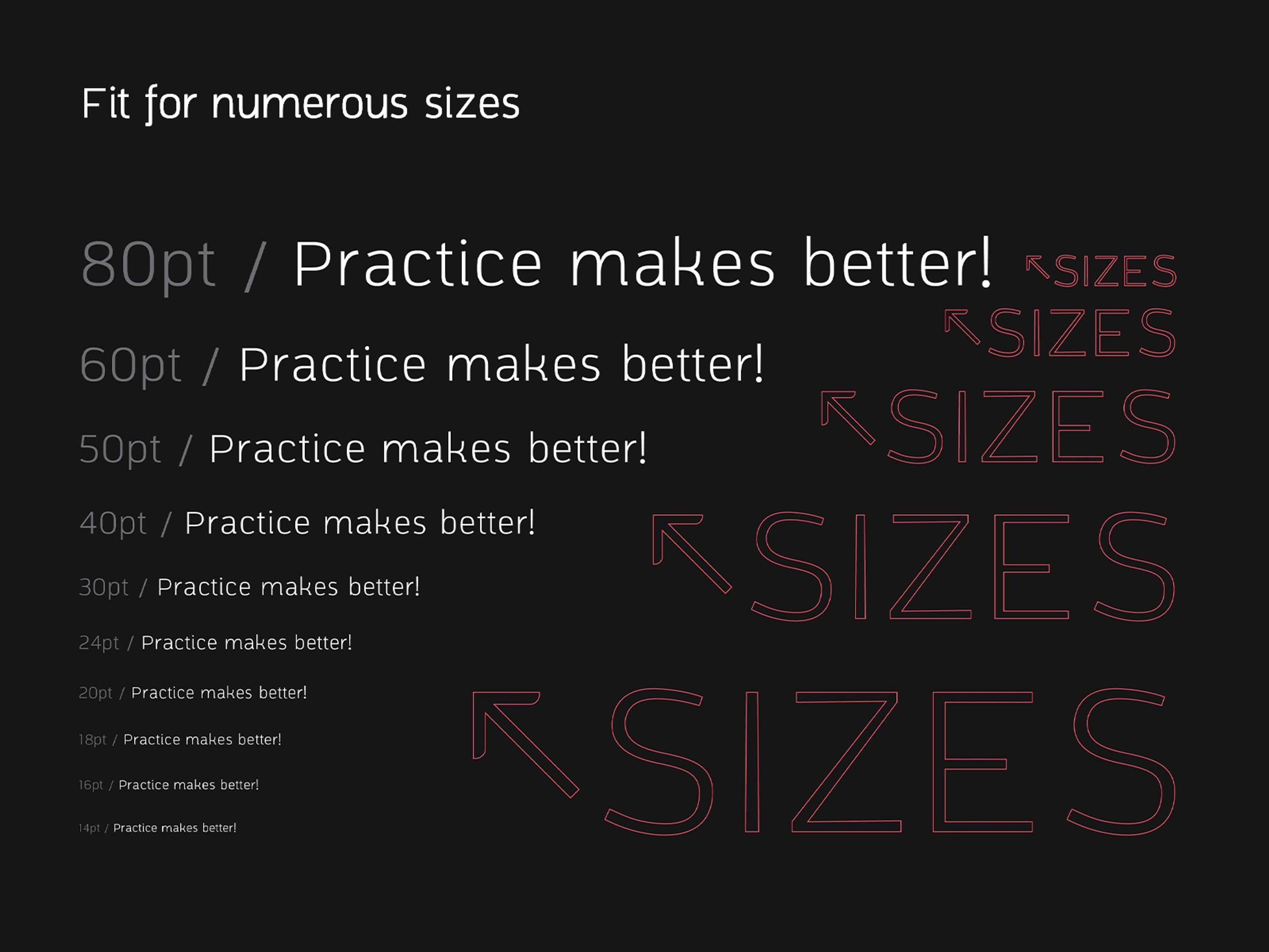 Practice Sans Typeface by Alexandru Năstase