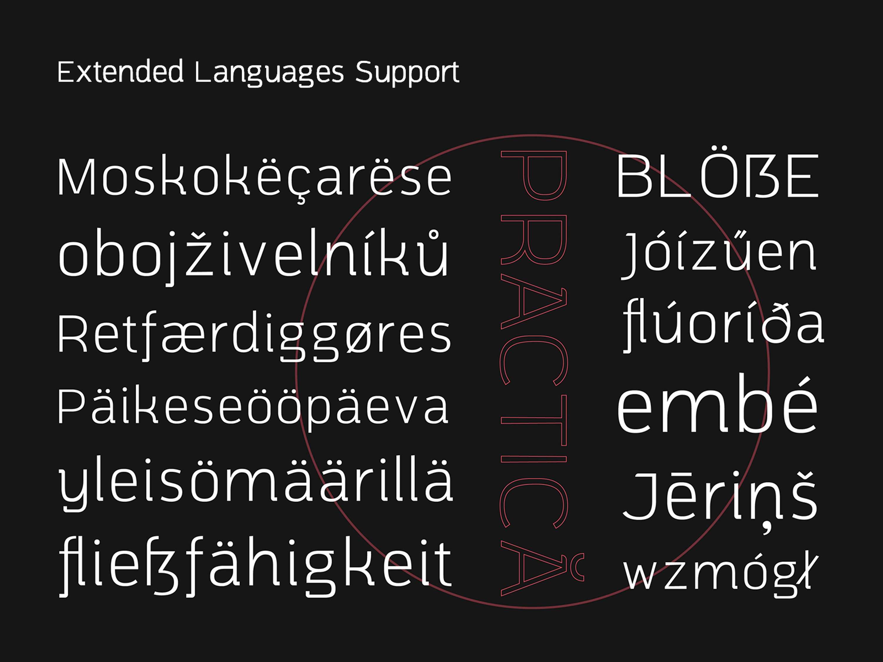 Practice Sans Typeface by Alexandru Năstase