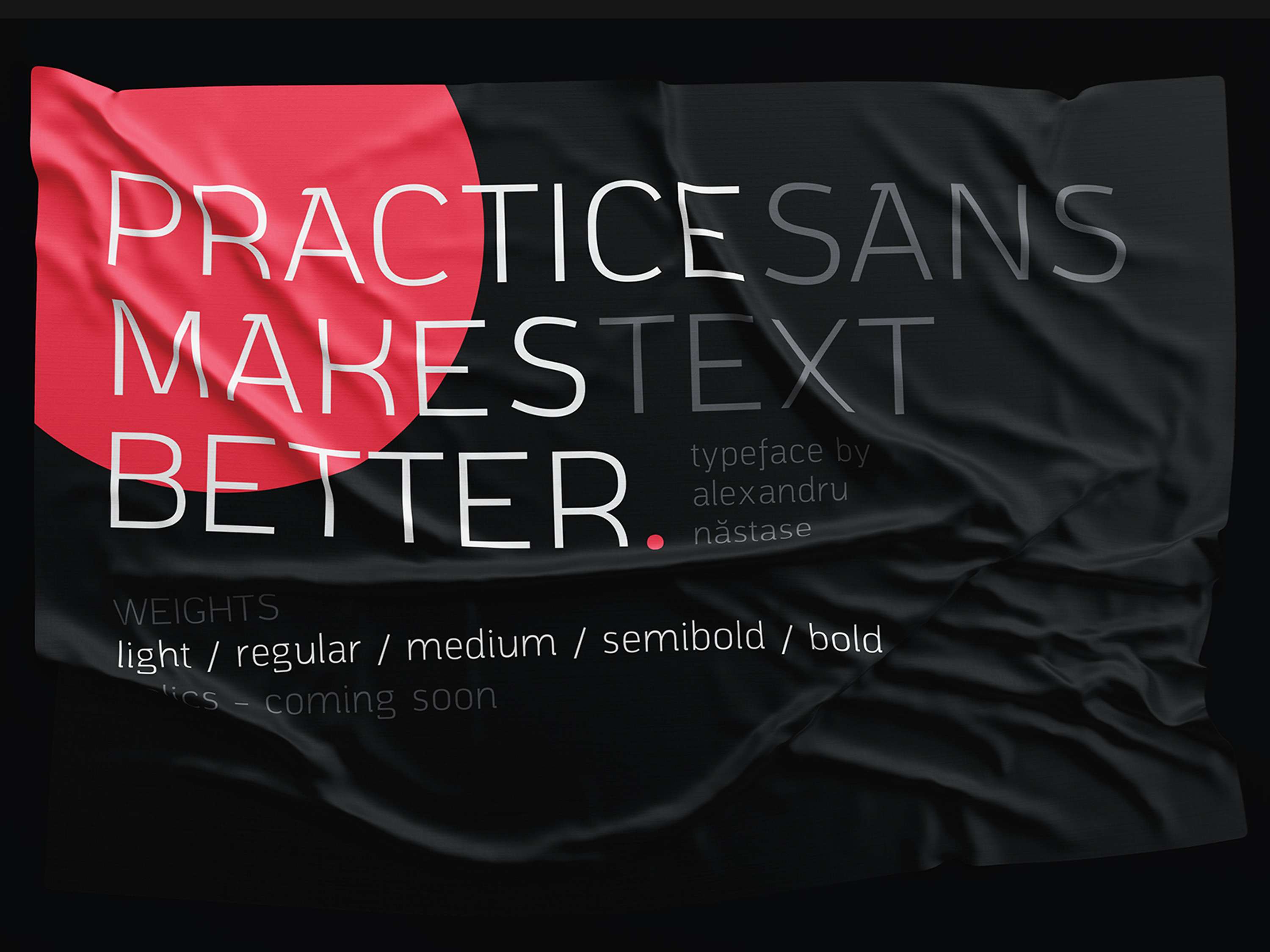 Practice Sans Typeface by Alexandru Năstase