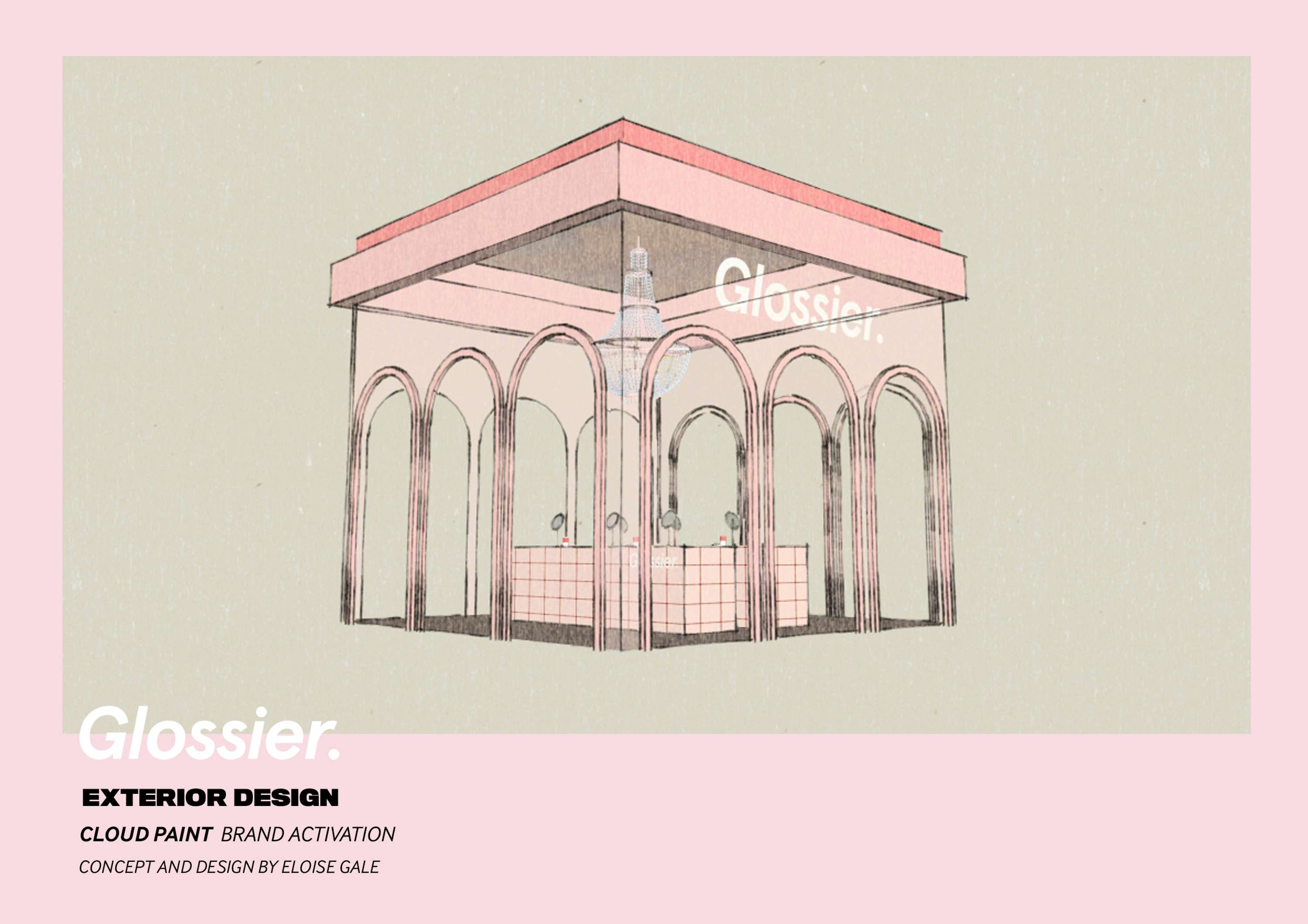 Glossier Pop-up Store/Brand Activation Concept by Eloise Gale