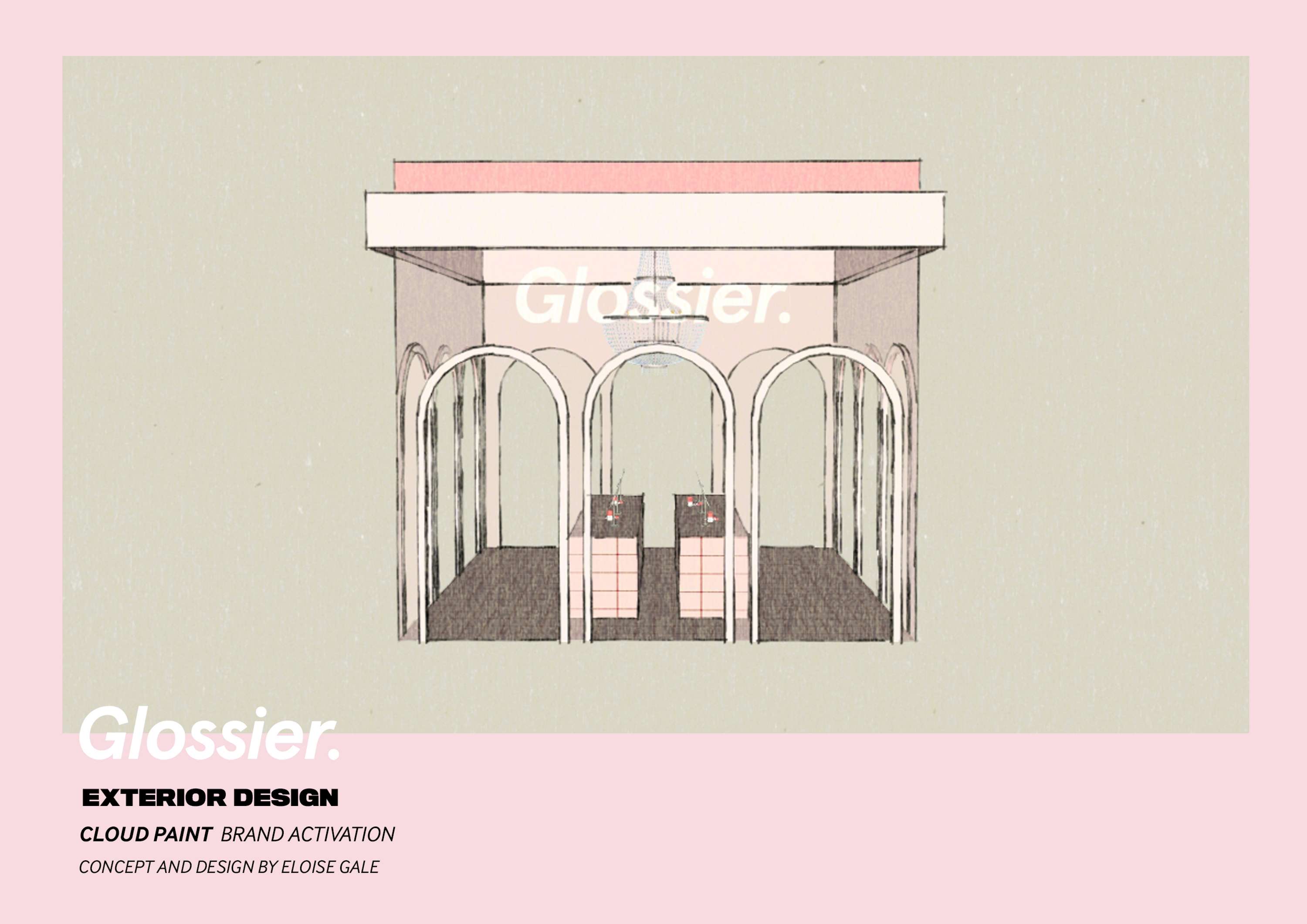 Glossier Pop-up Store/Brand Activation Concept by Eloise Gale