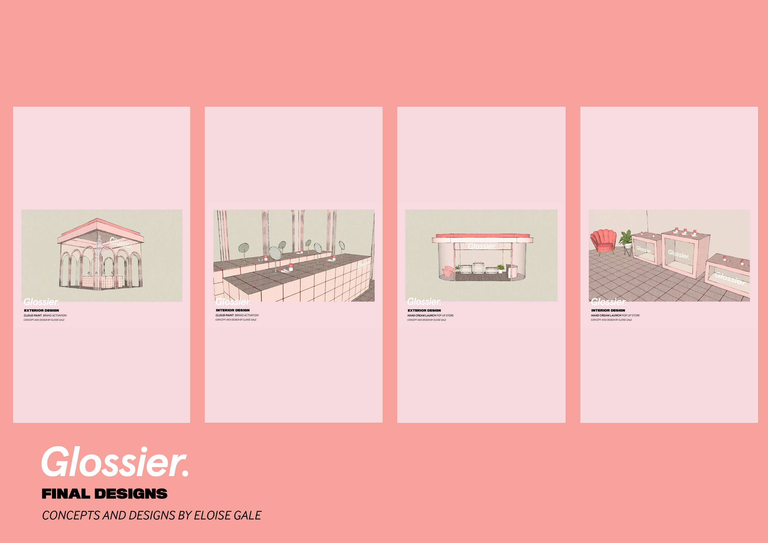 Glossier Pop-up Store/Brand Activation Concept by Eloise Gale
