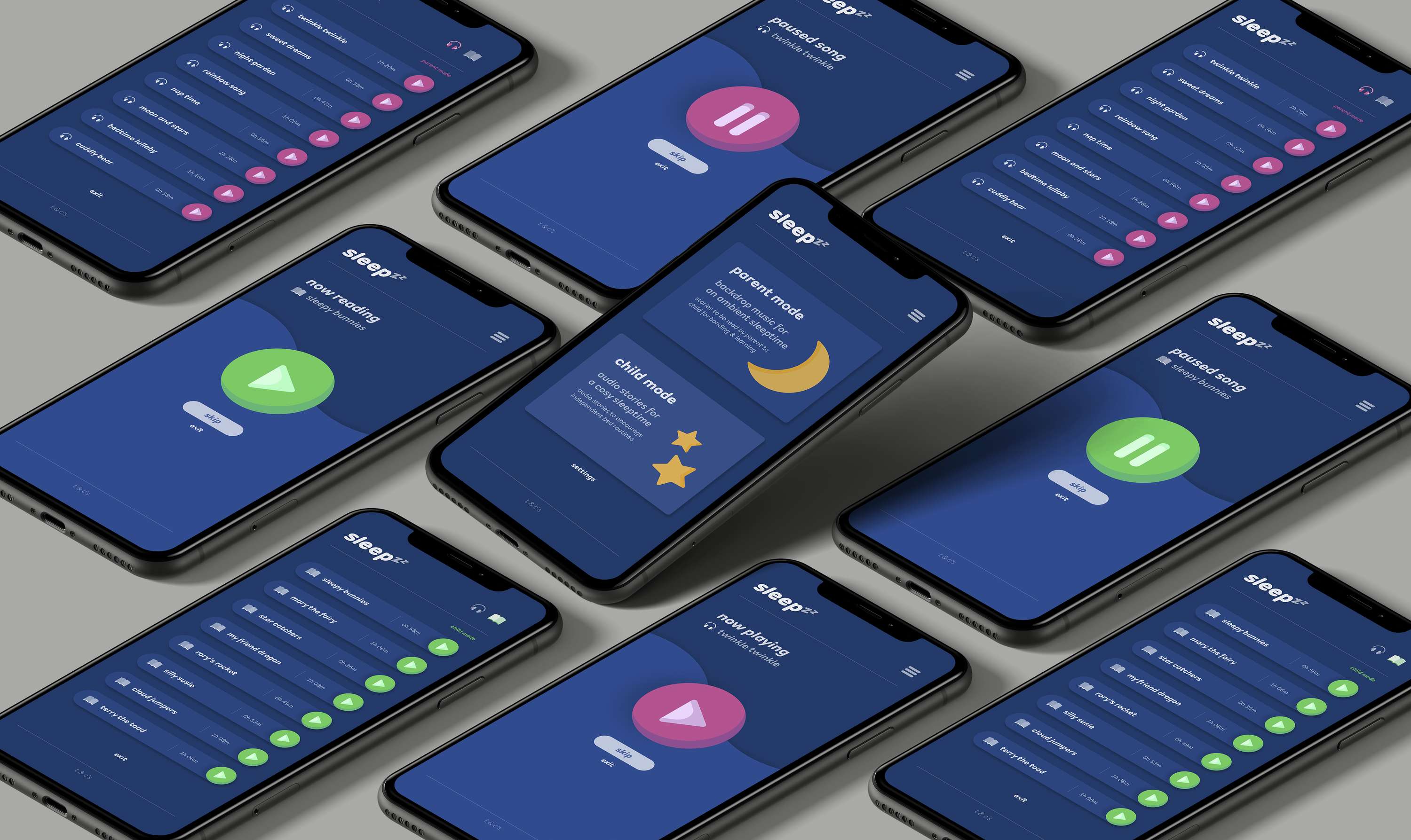 Sleepzz: Product Concept & UI/UX Design by Jazzy Olive