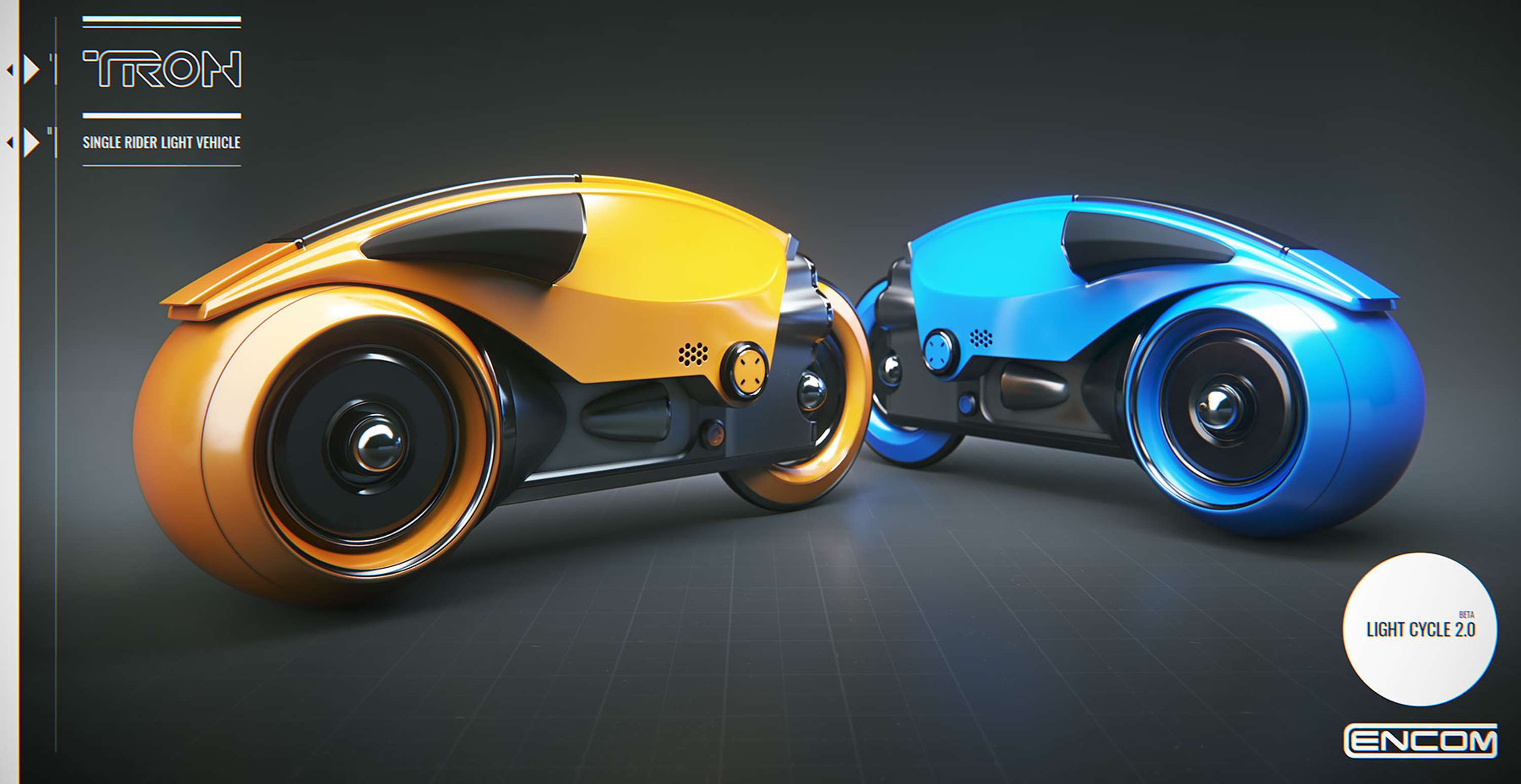 TRON - Light Cycle 2.0 by Baz Pringle