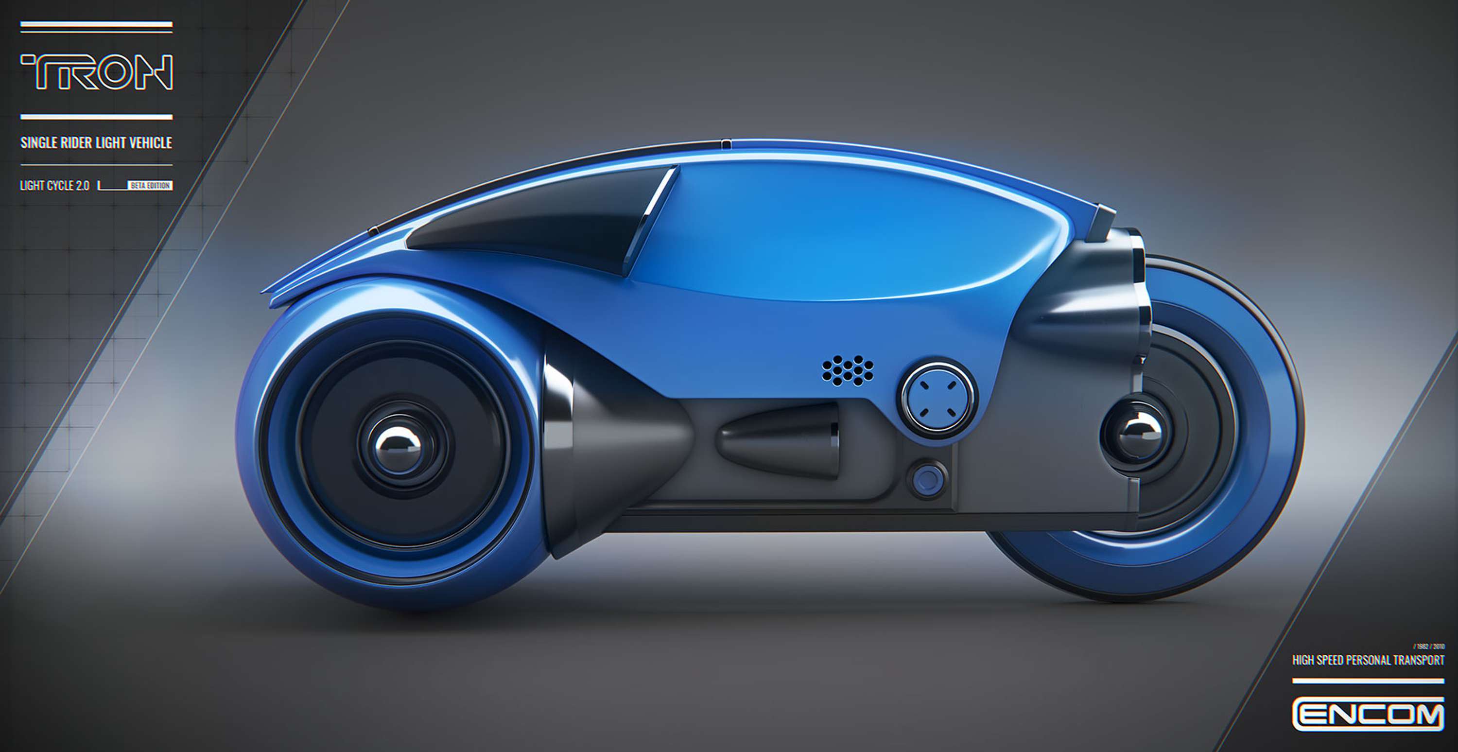 TRON - Light Cycle 2.0 by Baz Pringle