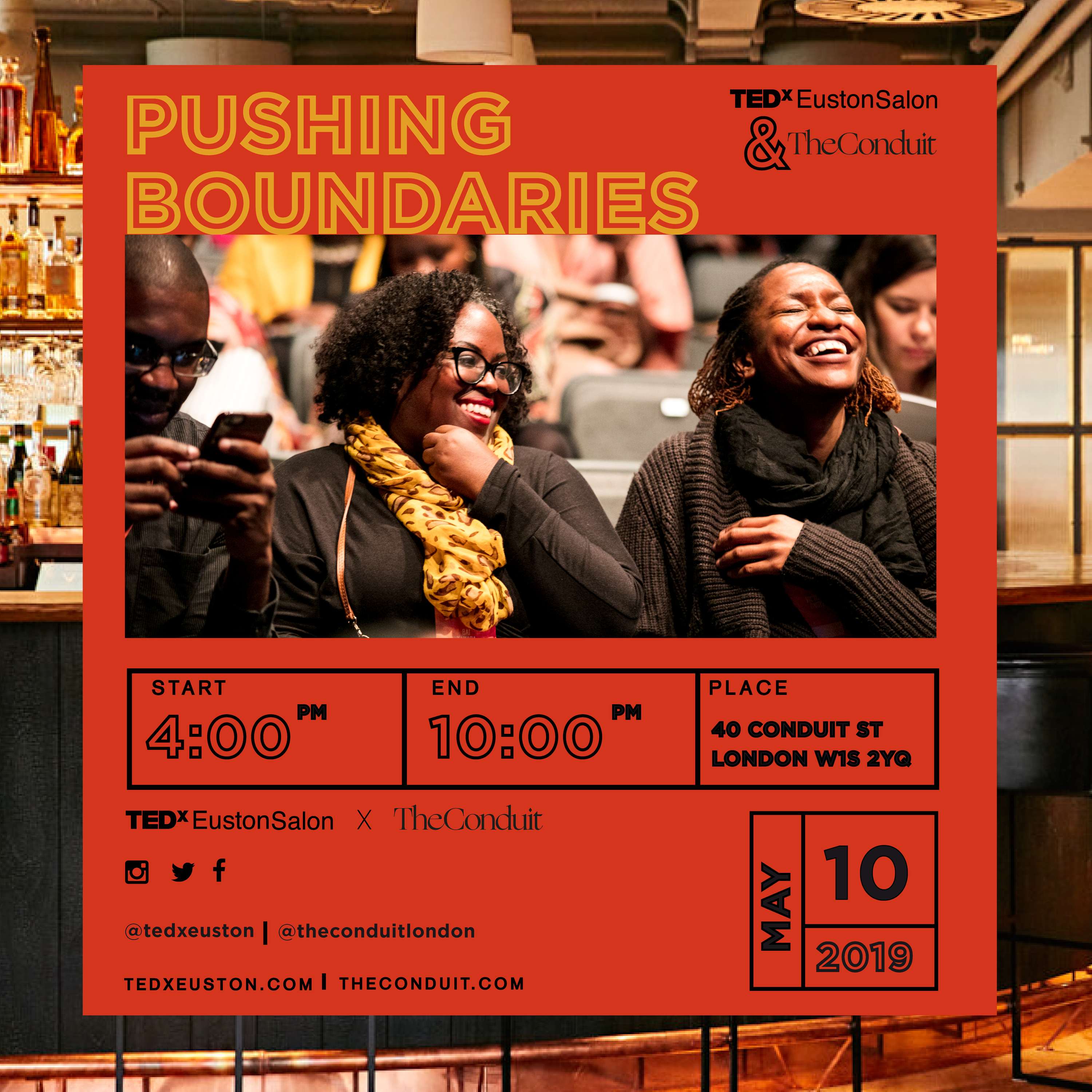 TEDxEuston Graphics by Tola Ojuolape