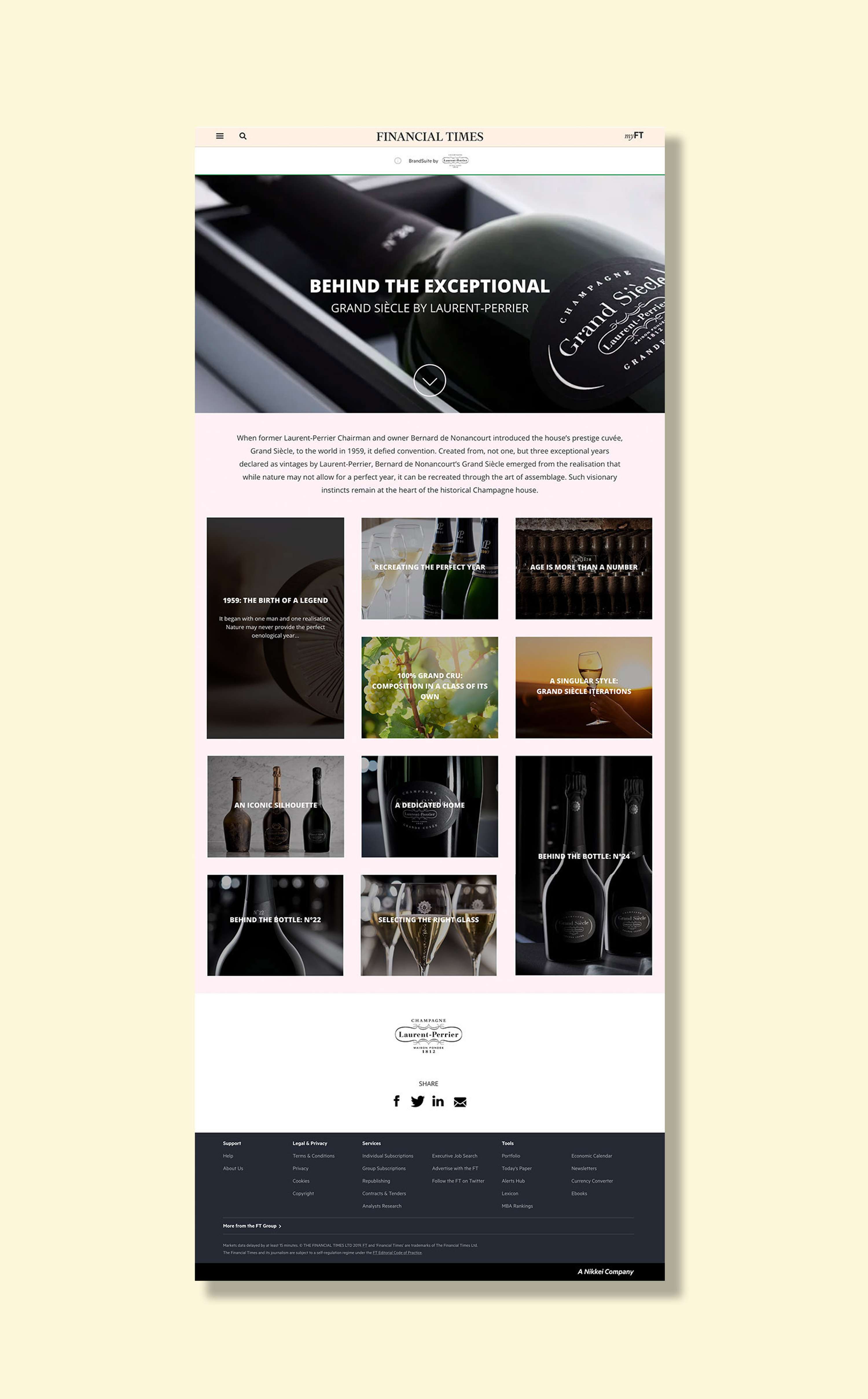 FT x Laurent-Perrier — Beyond the exceptional by Gianfranco Fagotto