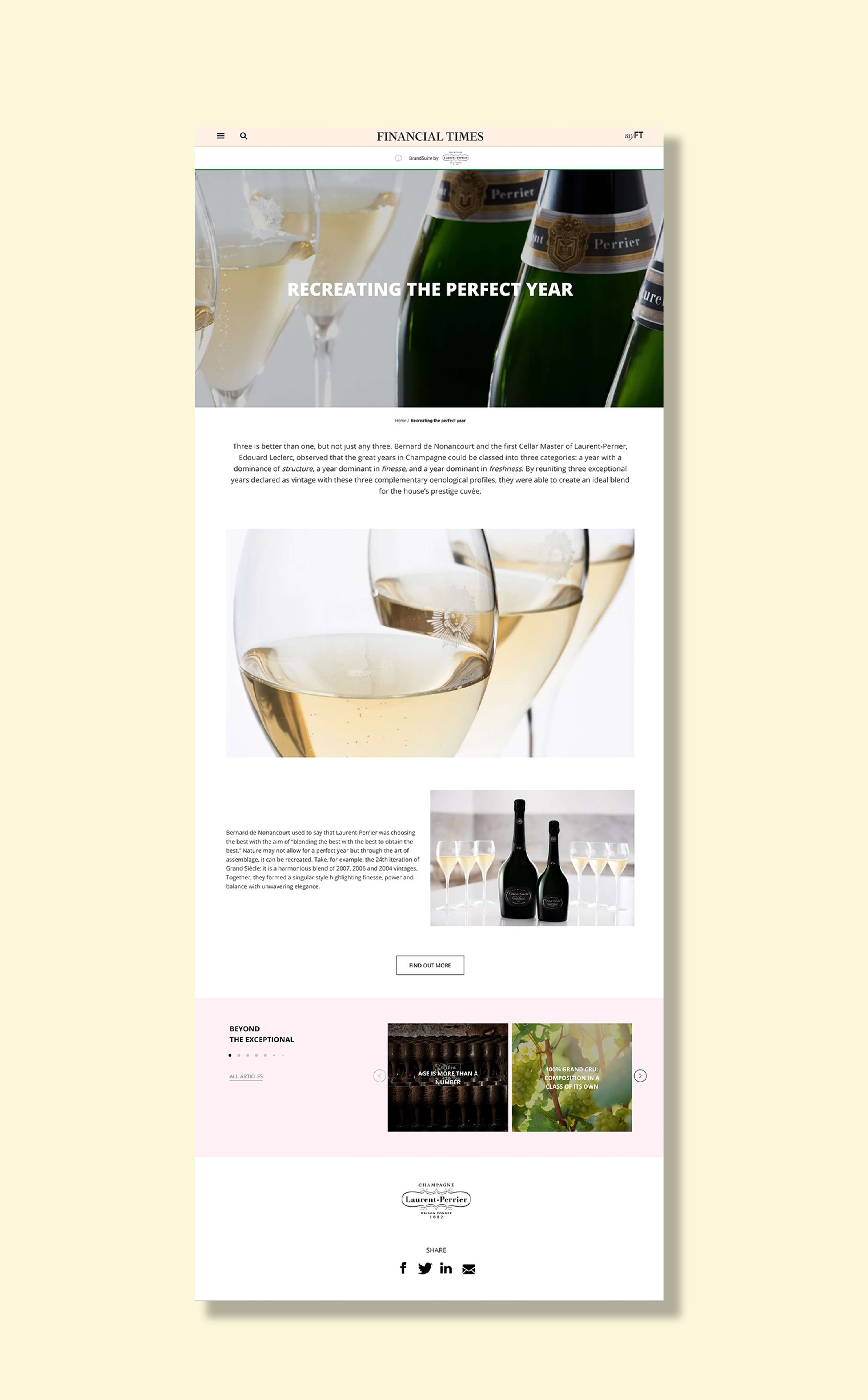 FT x Laurent-Perrier — Beyond the exceptional by Gianfranco Fagotto