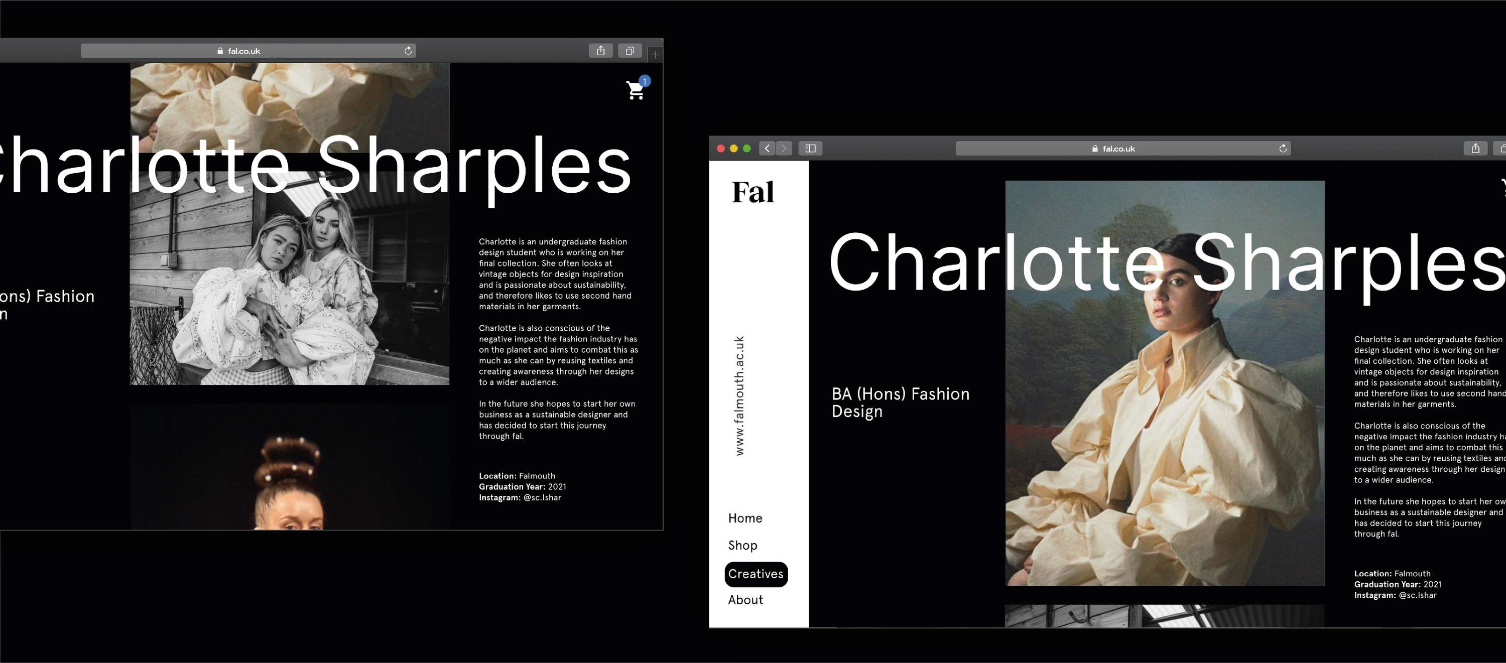 Fal. E-commerce Project by Steven Redwood