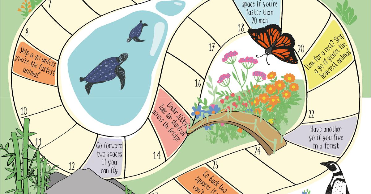 Mini Boden endangered animals board game | The Dots