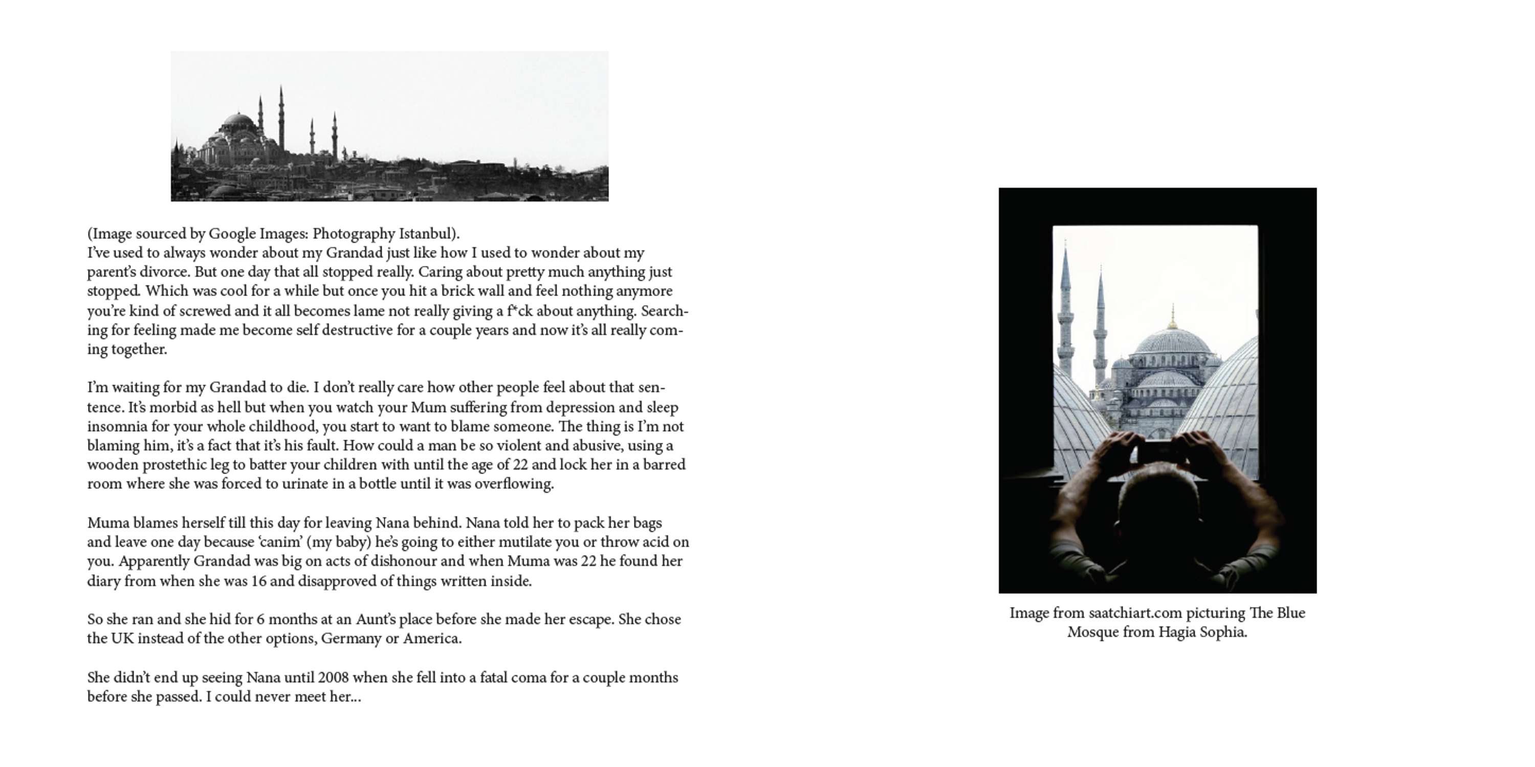 University project - a short zine. by Tamay Aldemir