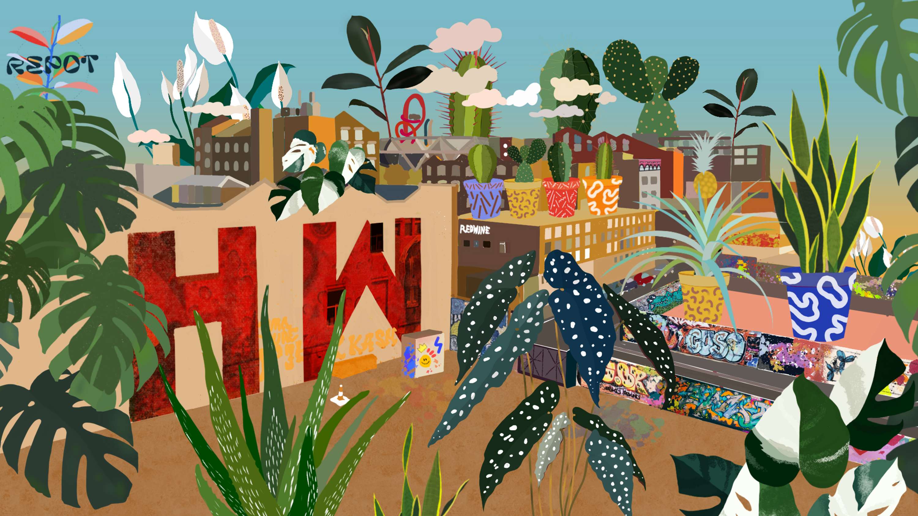 Repot — Visual Identity by Mona Sharif