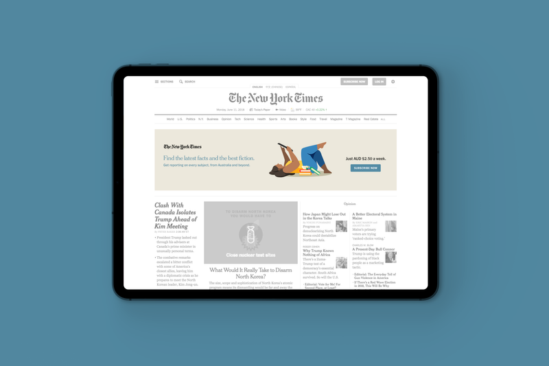 Australia Acquisition Campaign for the New York Times by Nuno Silva