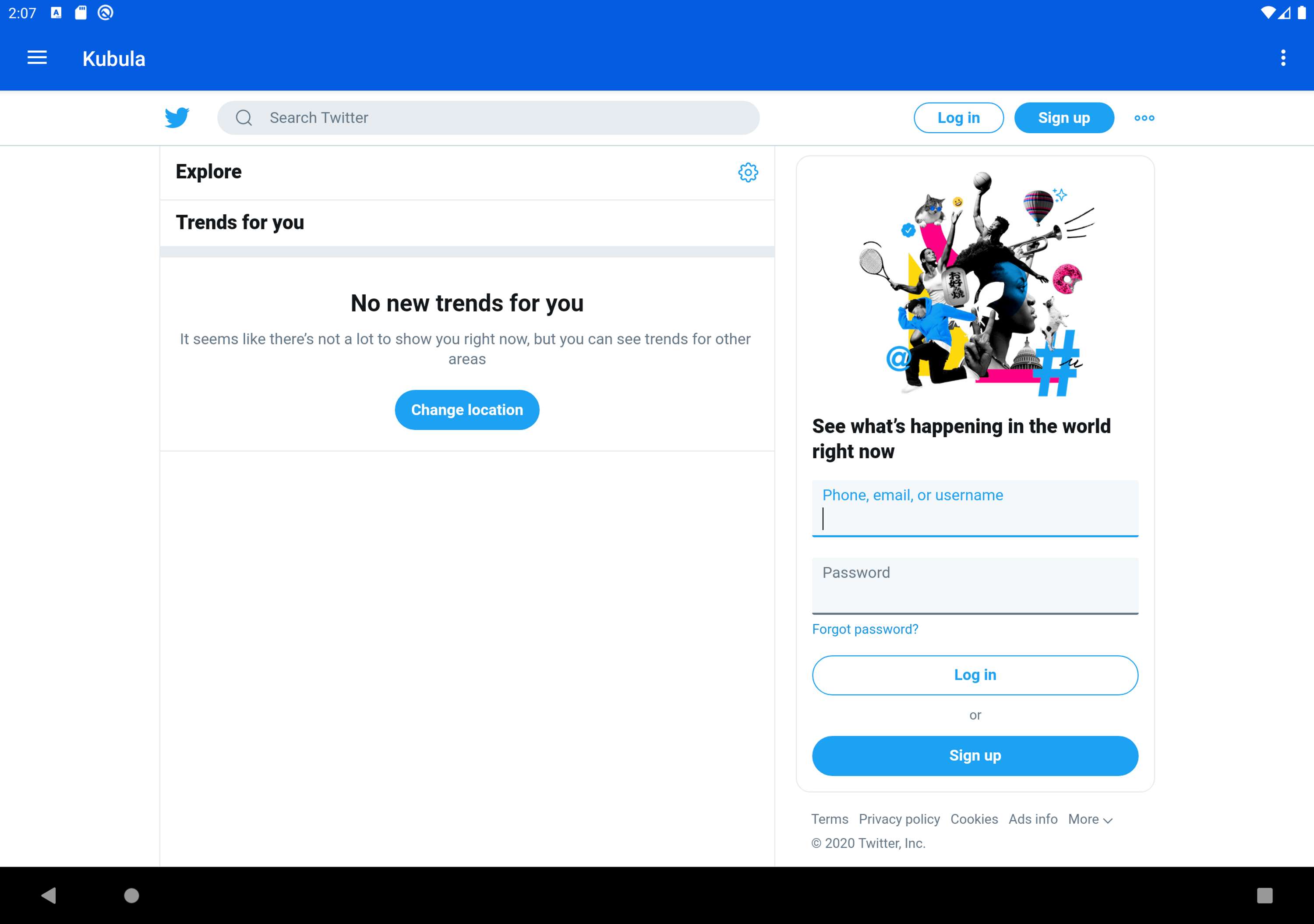 Kubula - All Social Networks in one app (android app) by Joaquim Mussassa Junior
