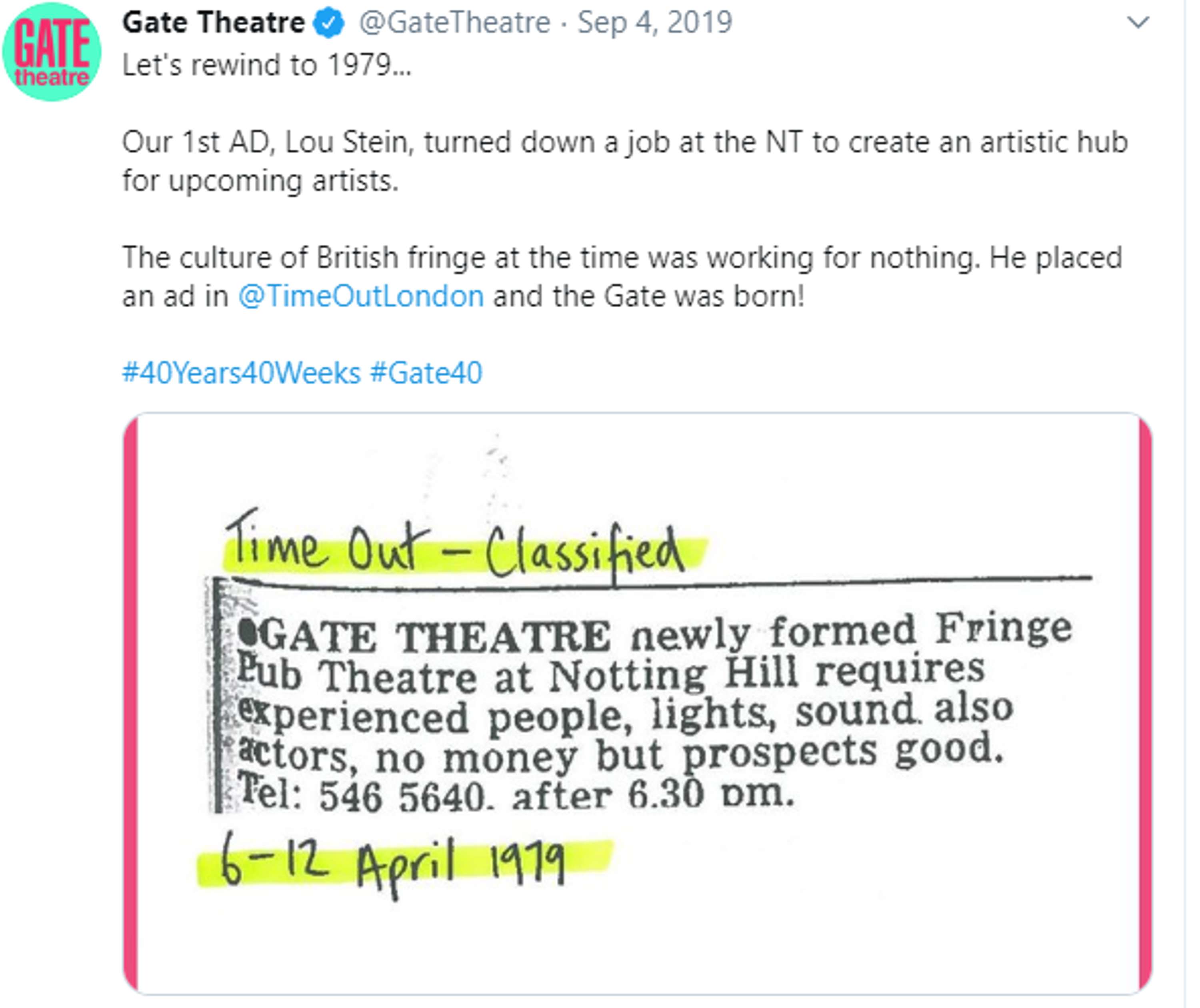 Gate Theatre Archive Project by Aliya Siddique