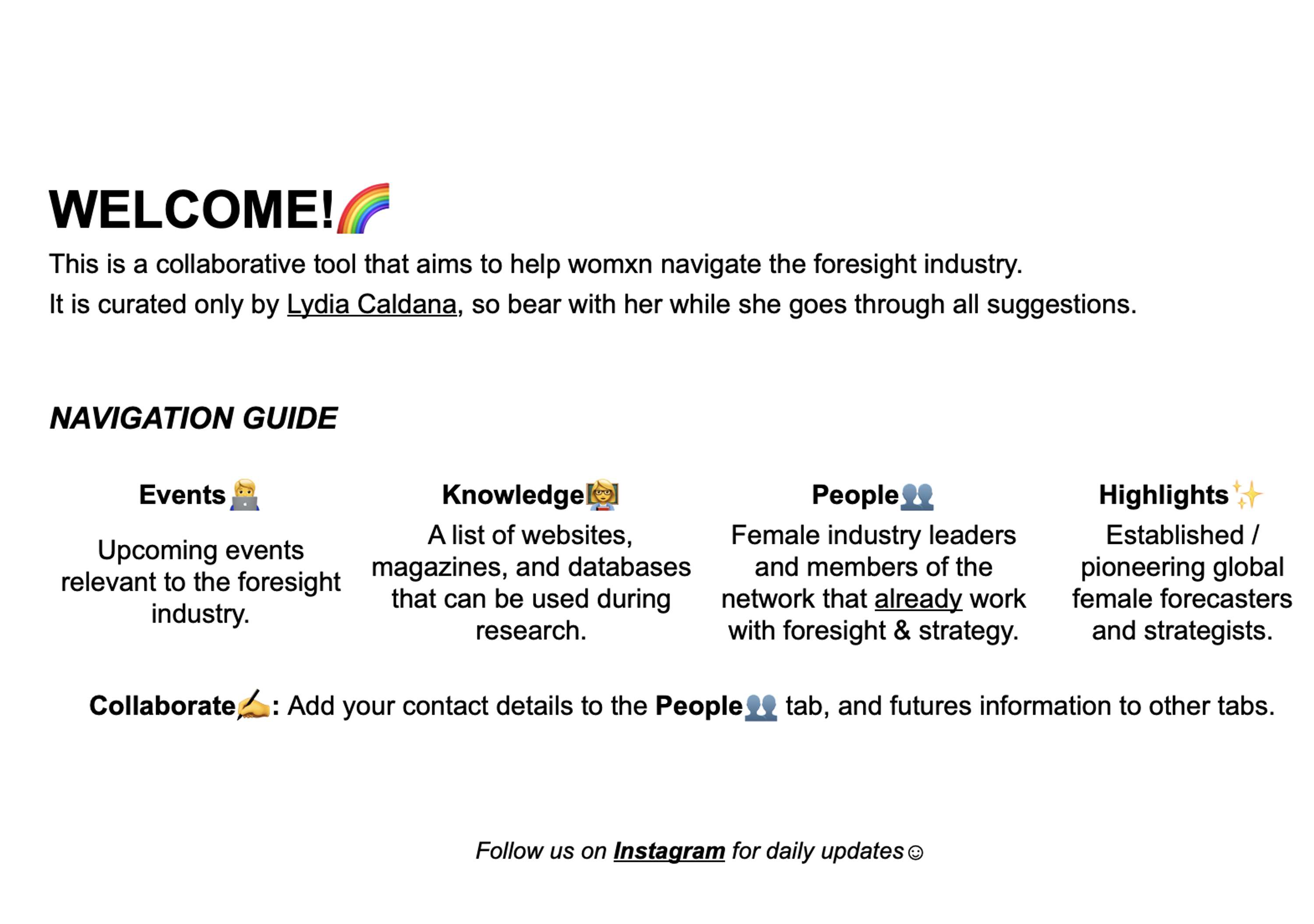 Future Resources by Lydia Caldana