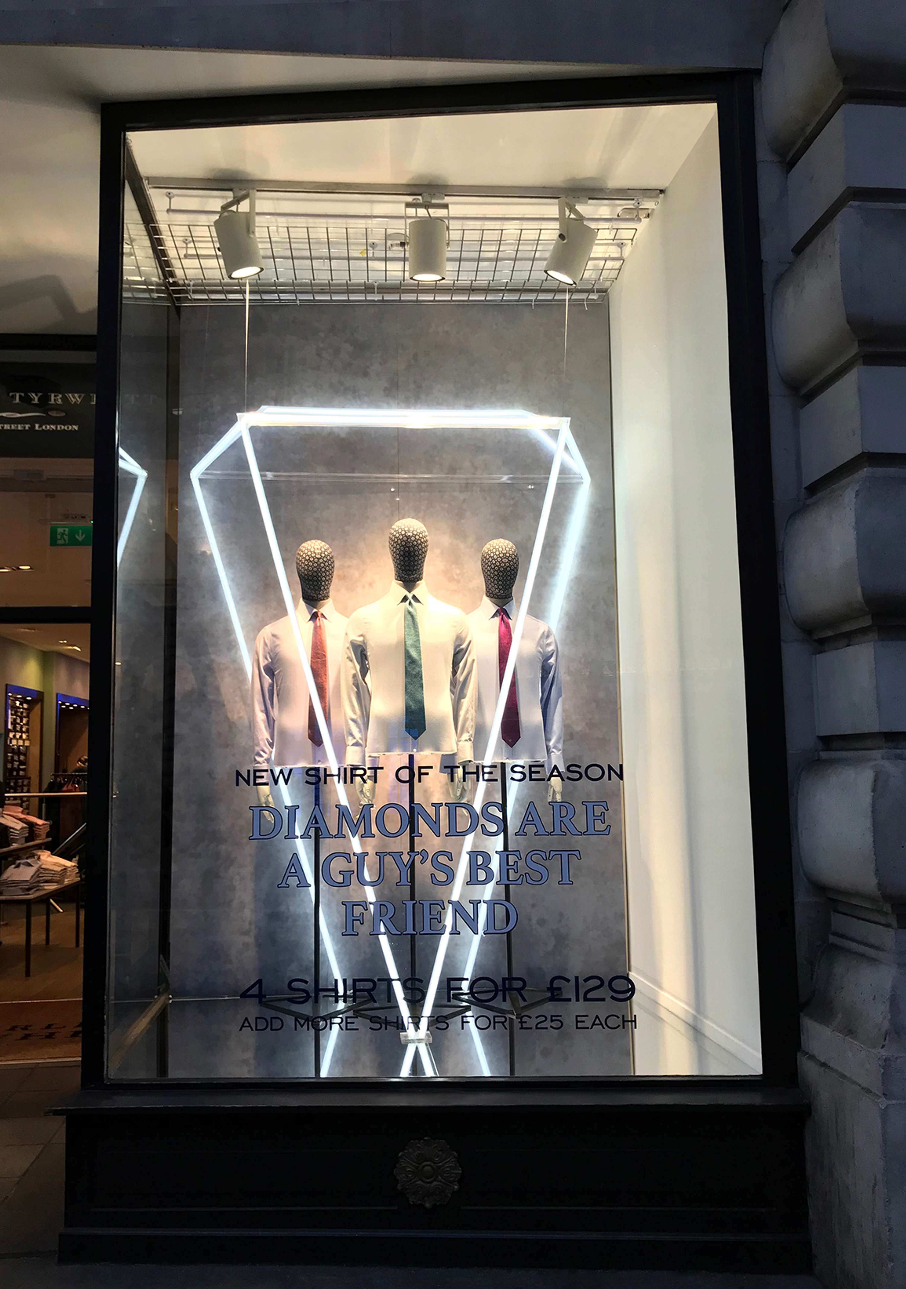 Charles Tyrwhitt - Window Display by Virginie Montagnon