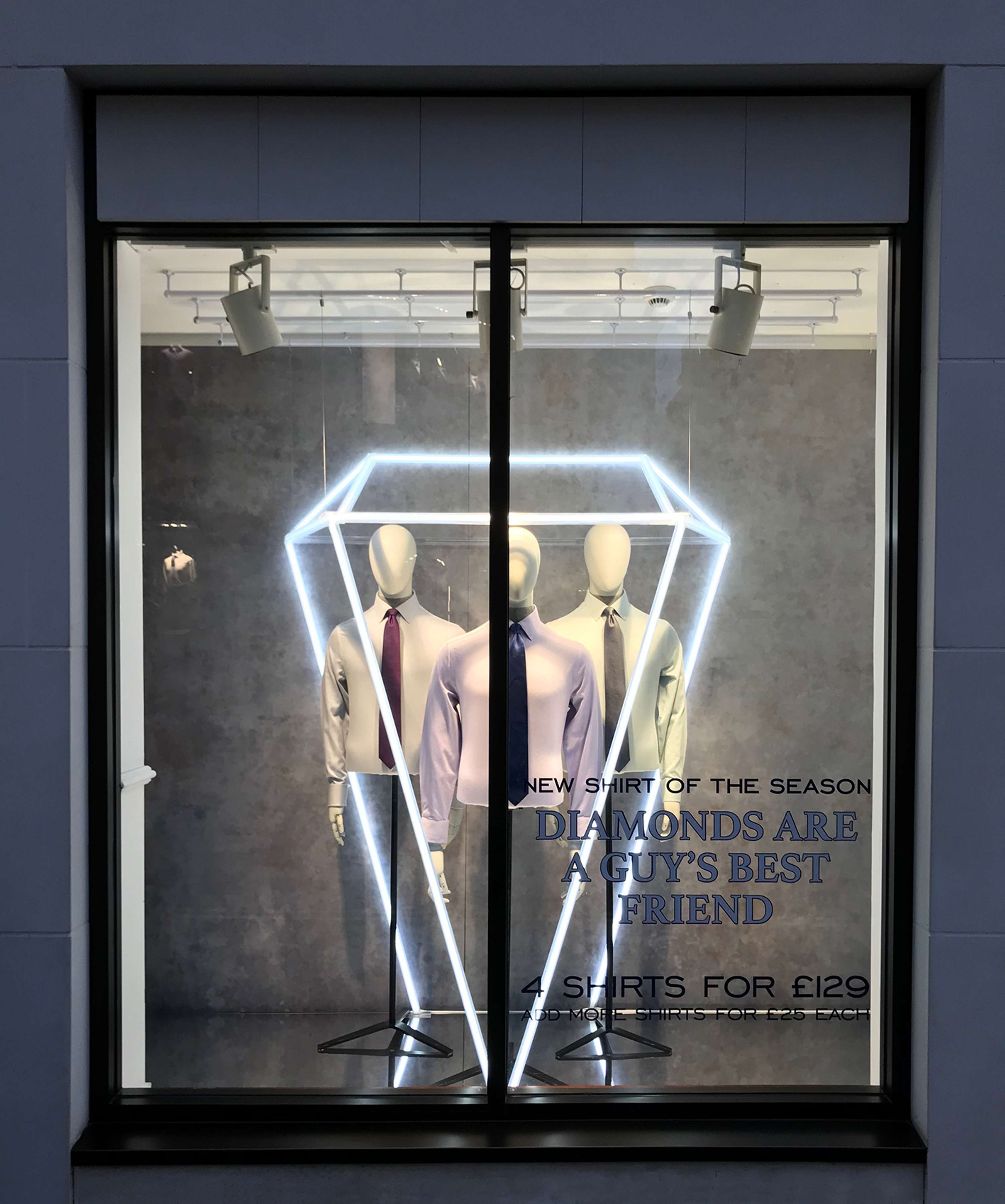 Charles Tyrwhitt - Window Display by Virginie Montagnon