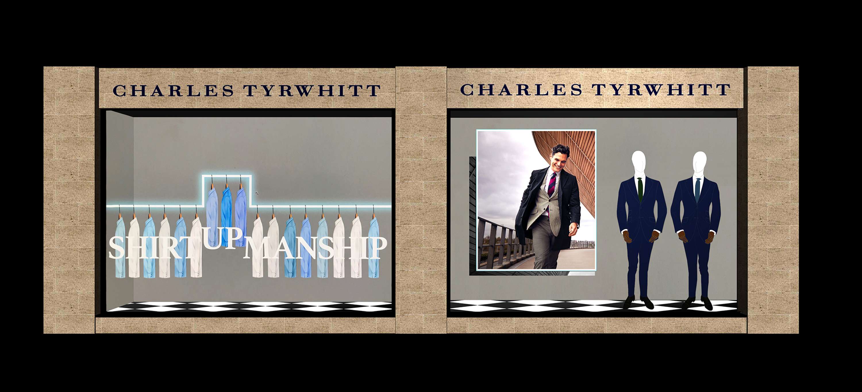Charles Tyrwhitt - Window display by Virginie Montagnon