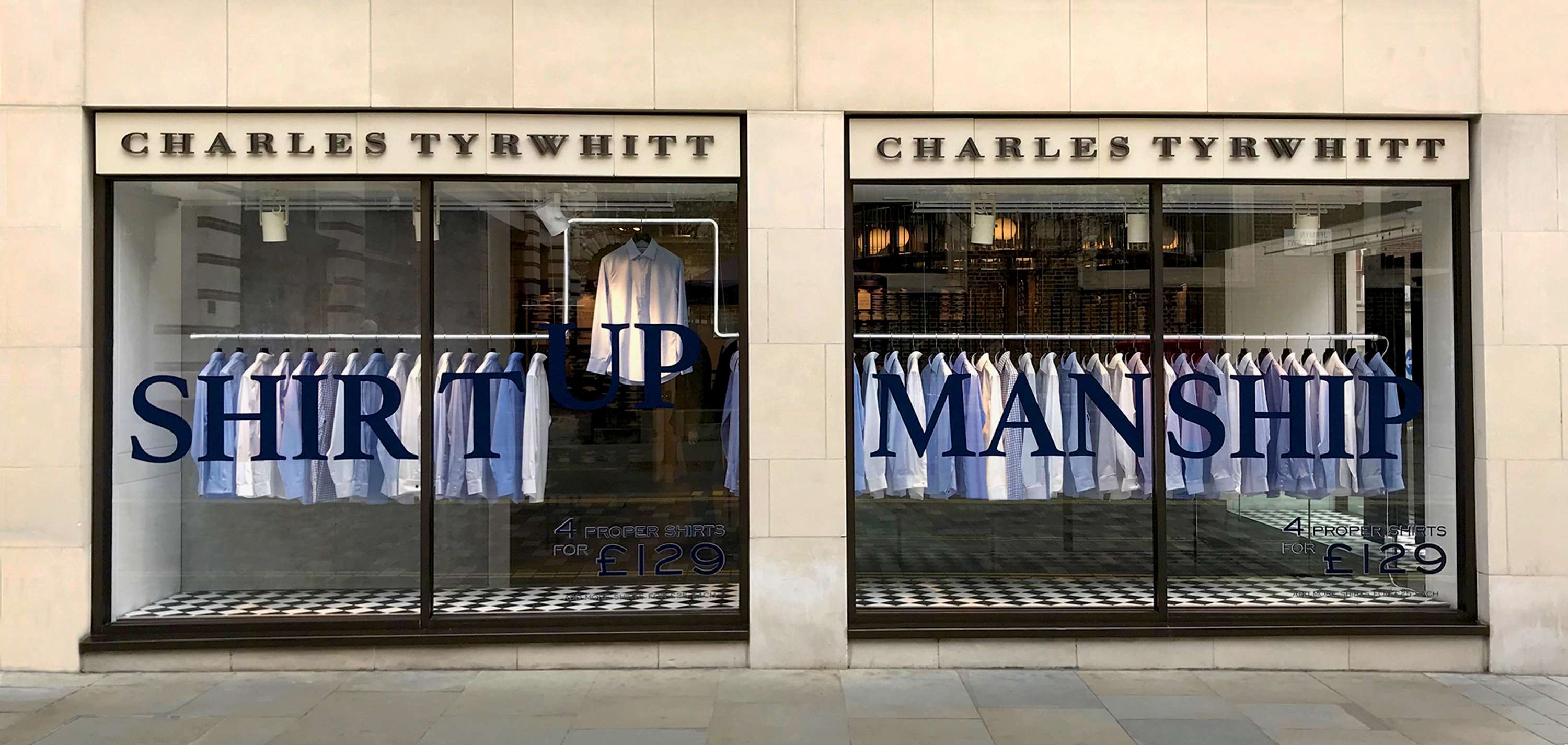 Charles Tyrwhitt - Window display by Virginie Montagnon