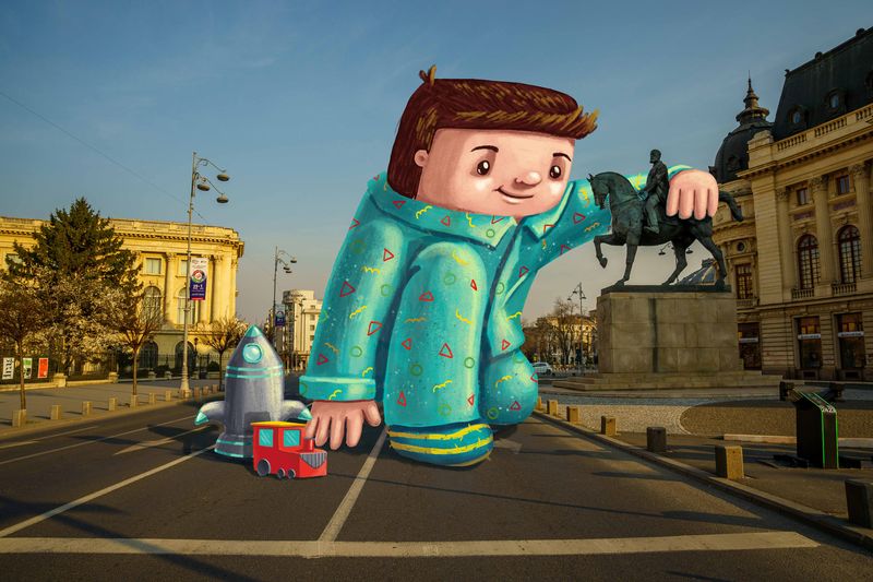 COVID19 Art - #stayhome by Andra Badea