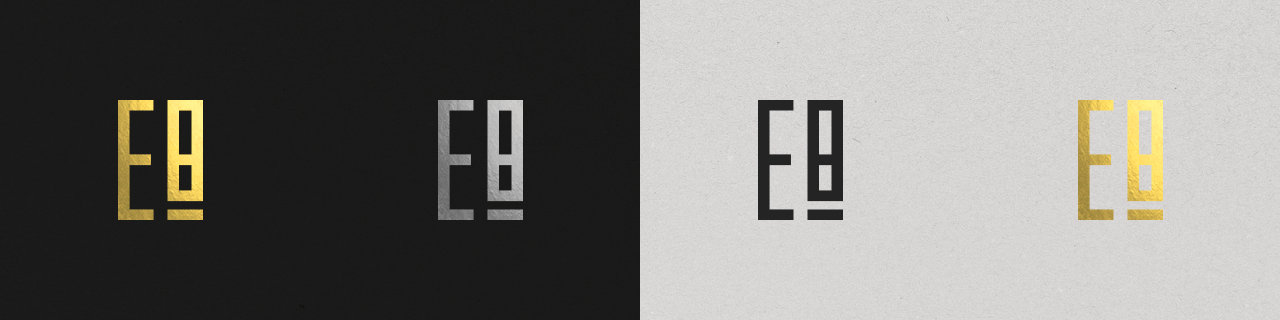 E8 logo design by Alina Arefyeva
