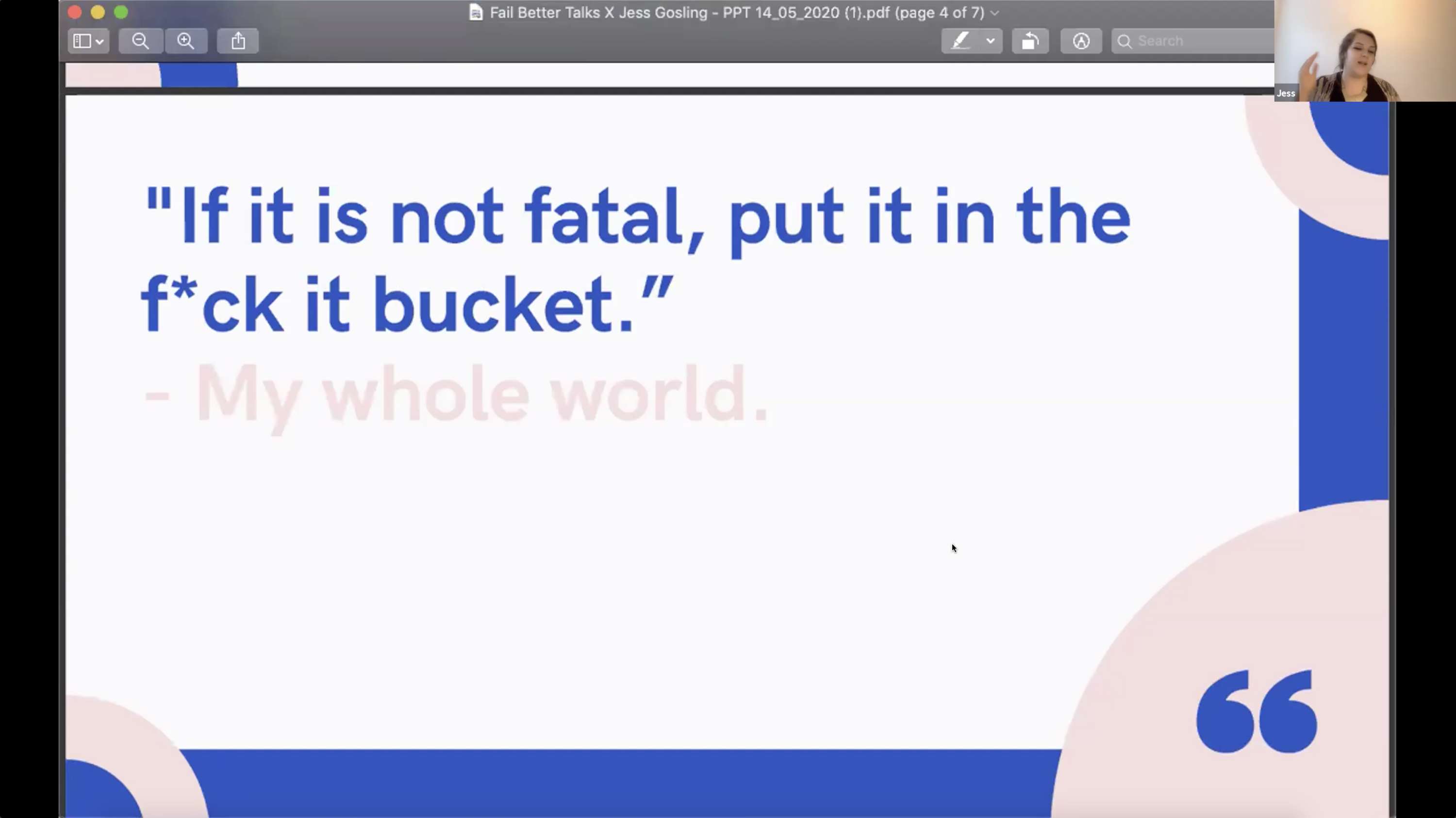 Fail Better Goes Virtual by Fail Better Talks