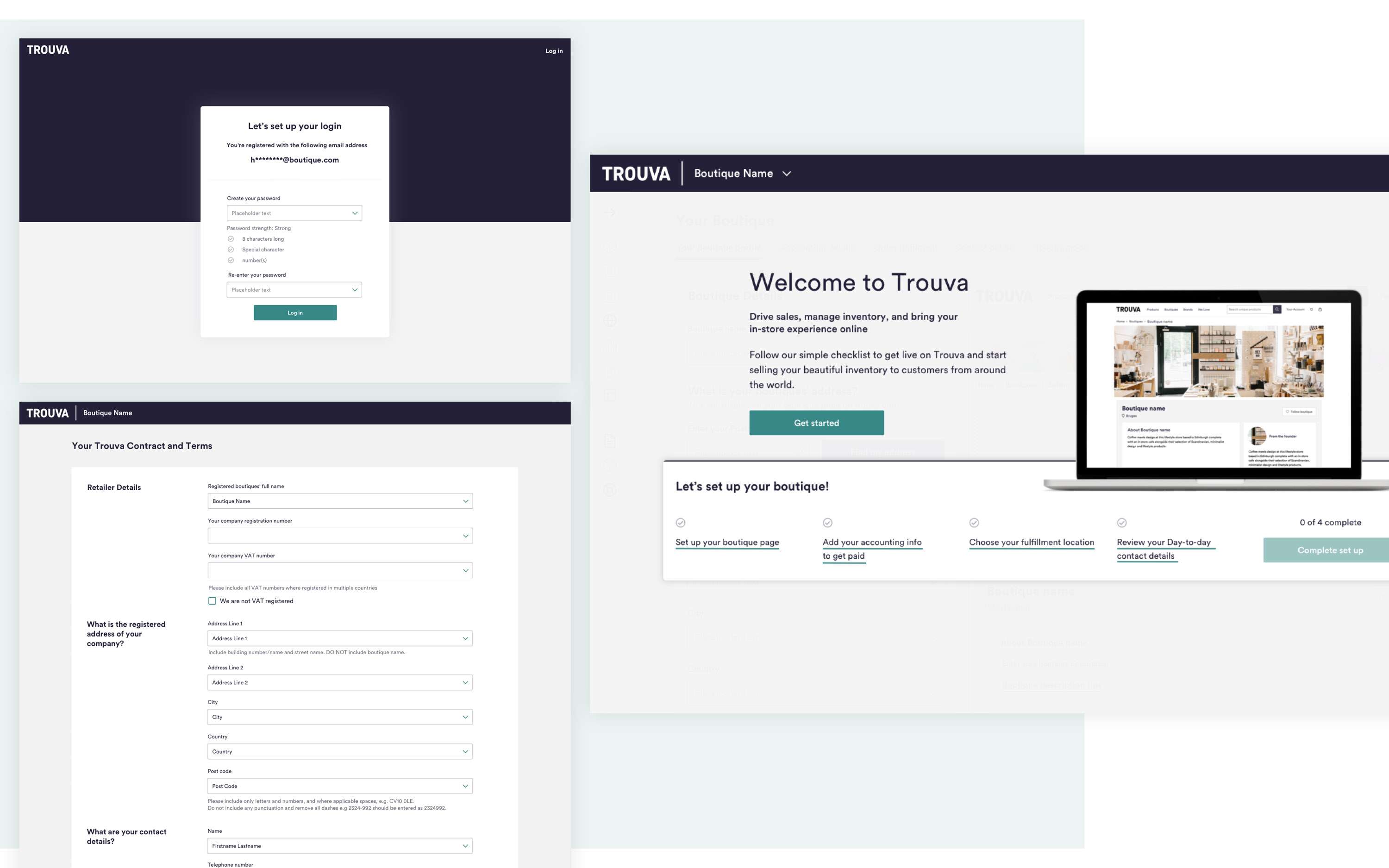 On boarding for new partners at Trouva by Jason Hancock